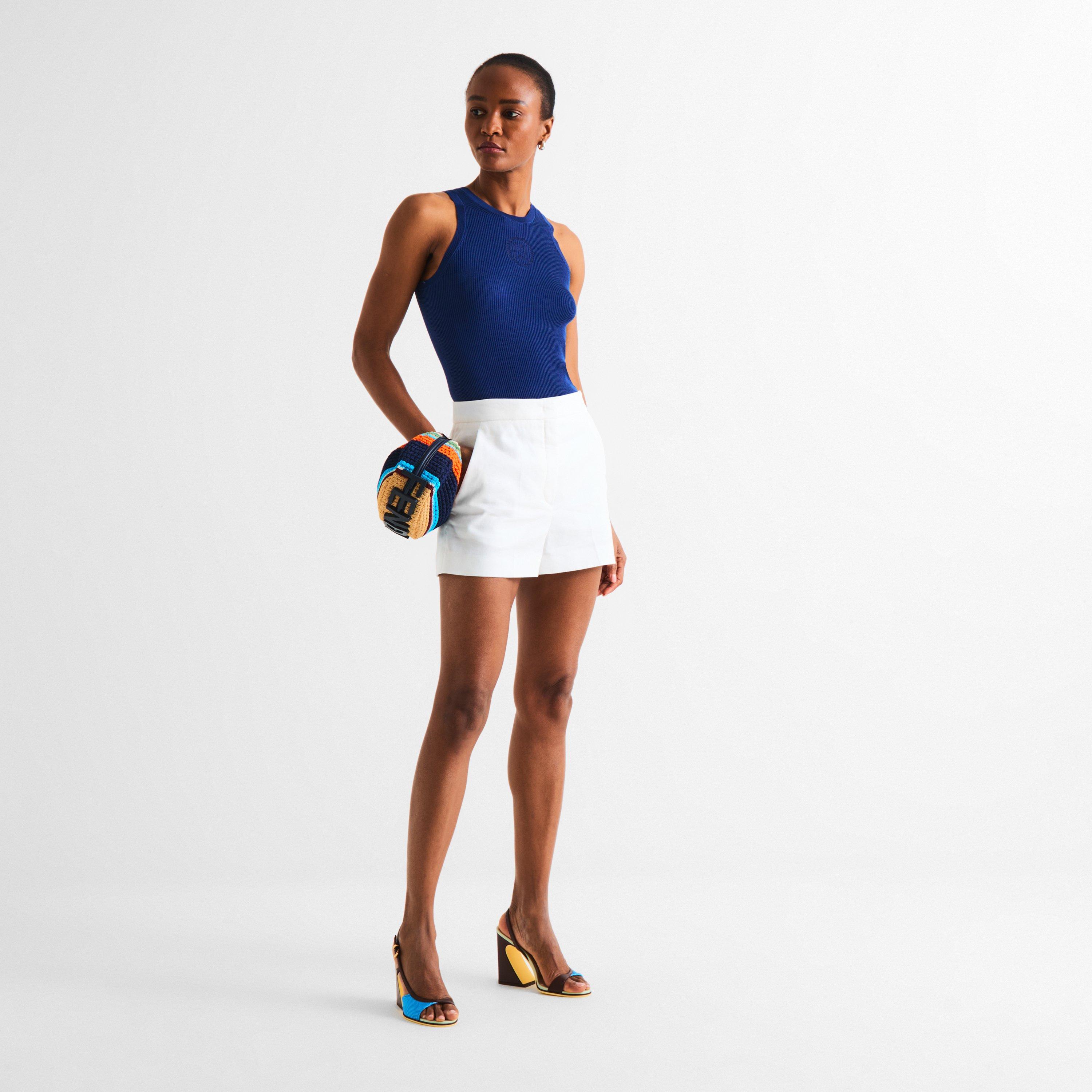 Navy 26 - Fendi - Women's Bollo Rib Tank Top - 6