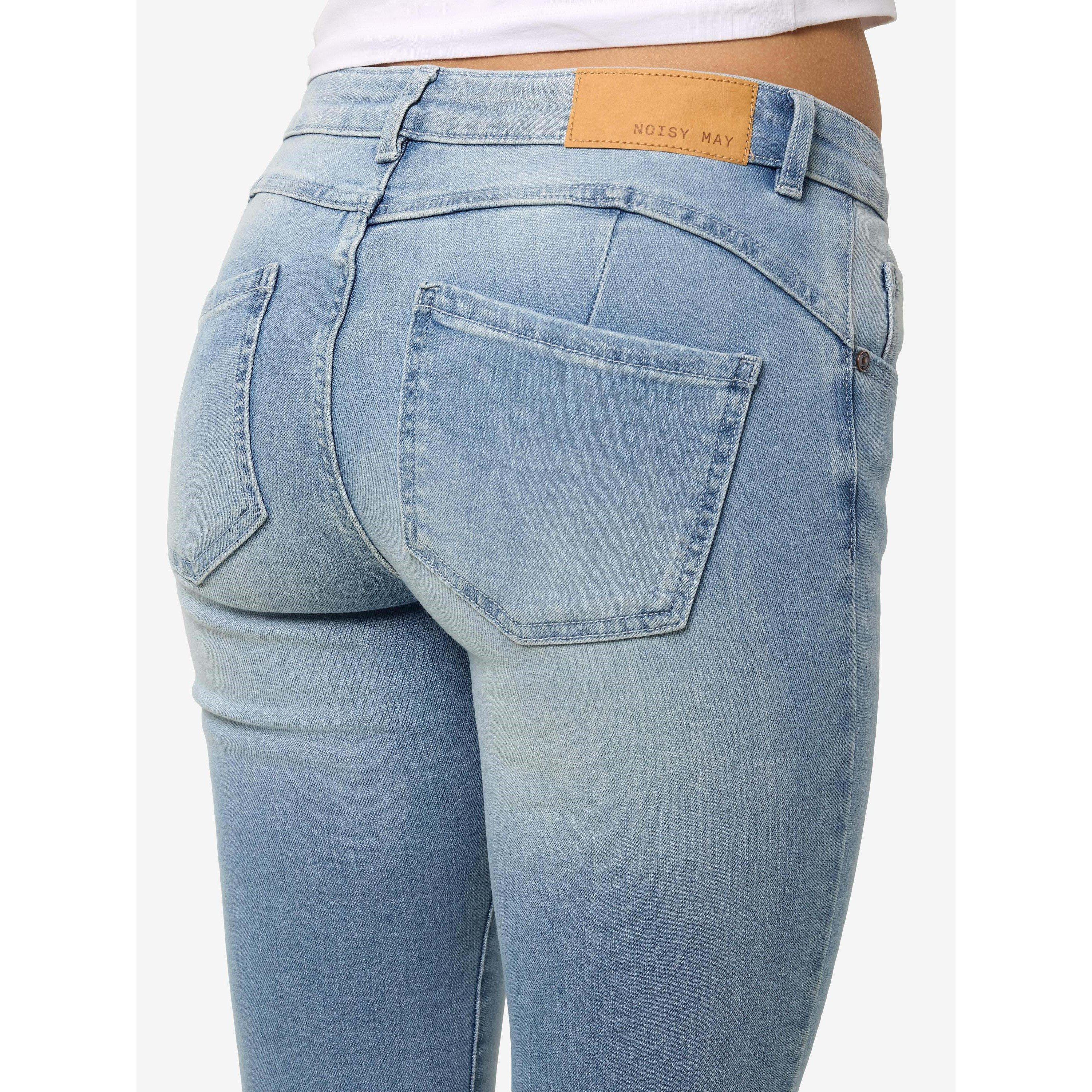 Lt Blauwe Spijkerstof - Noisy May - Shaper Skinny Jeans - 6