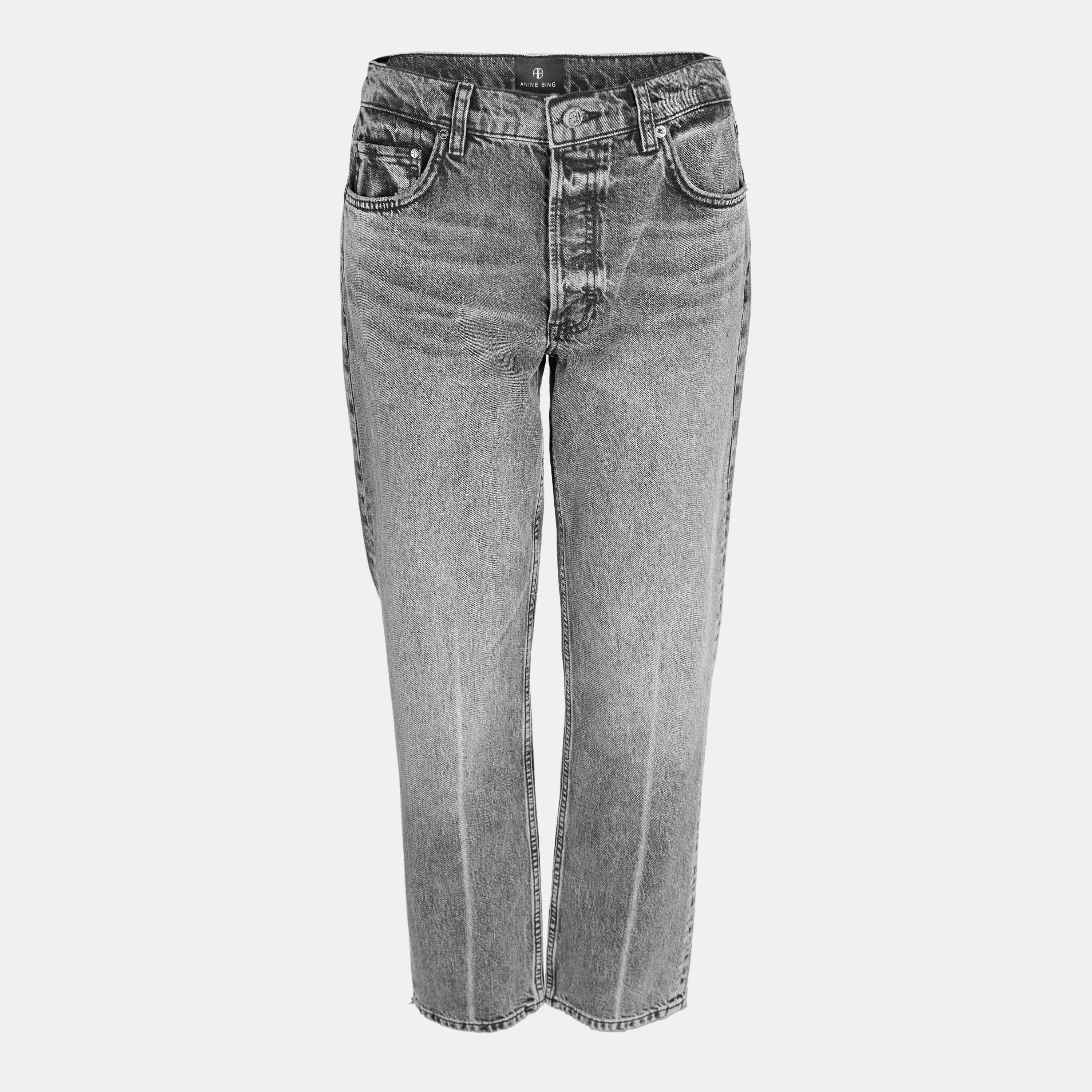 GREY - Anine Bing - Women's Kate Denim Skinny Fit Skinny Jeans - 1