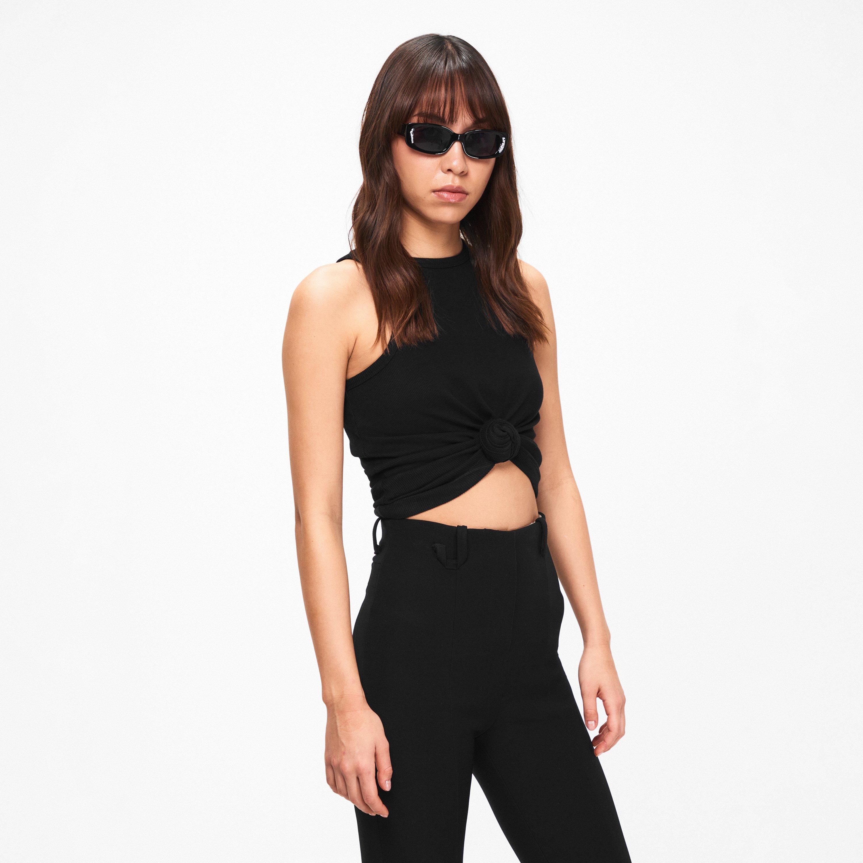 Black - Magda Butrym - Women's Knot Tank Vest - 3