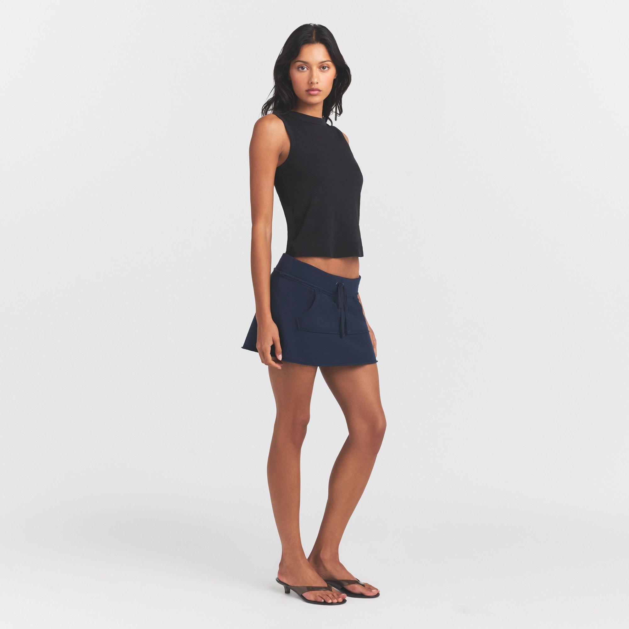 WASHED ONYX - SKIMS - Women's High Crew Tank Cami Top - 6