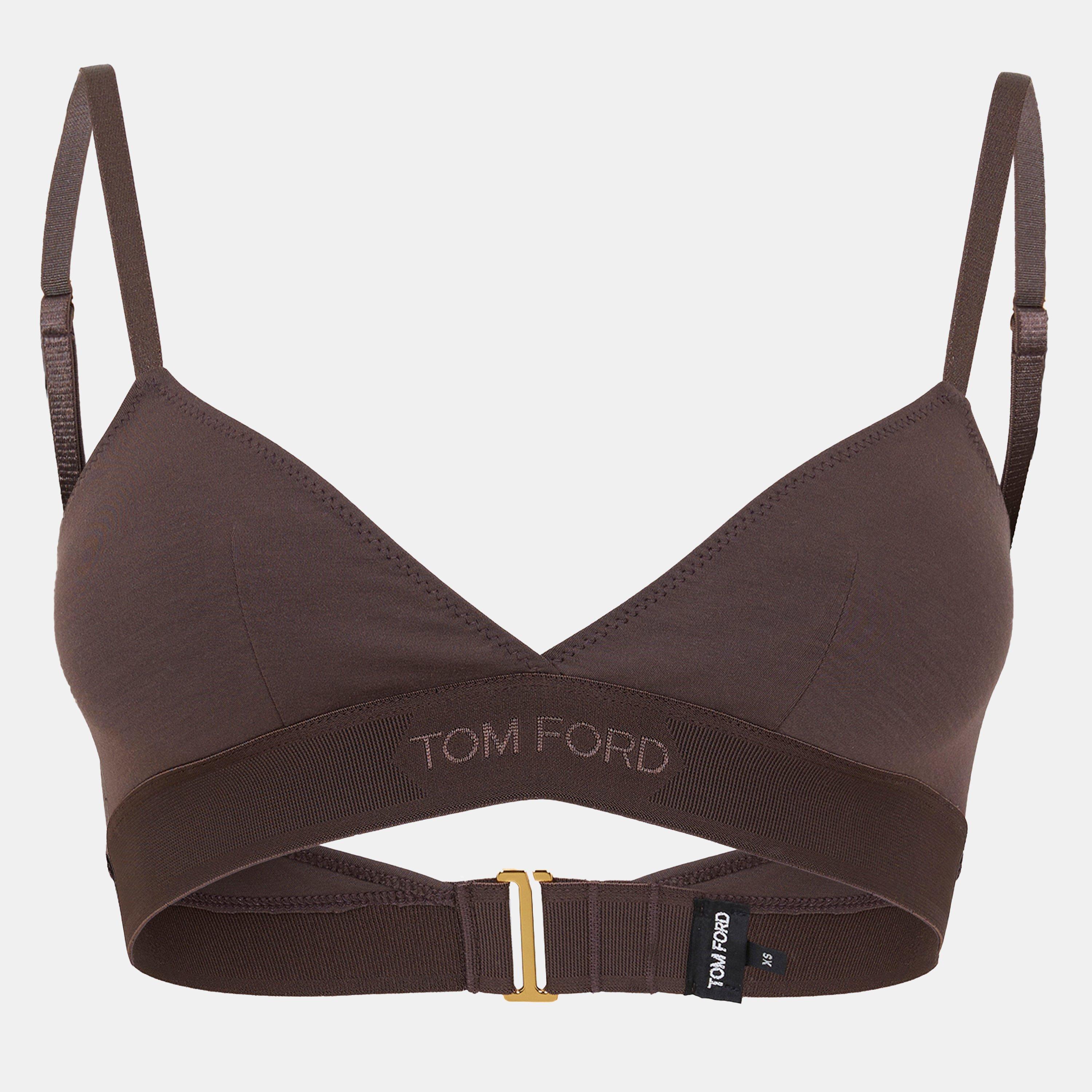【送料&関税込】Tom Ford Triangle Bra TOM FORD Stretch-modal jersey soft-cup triangle bra | NET-A