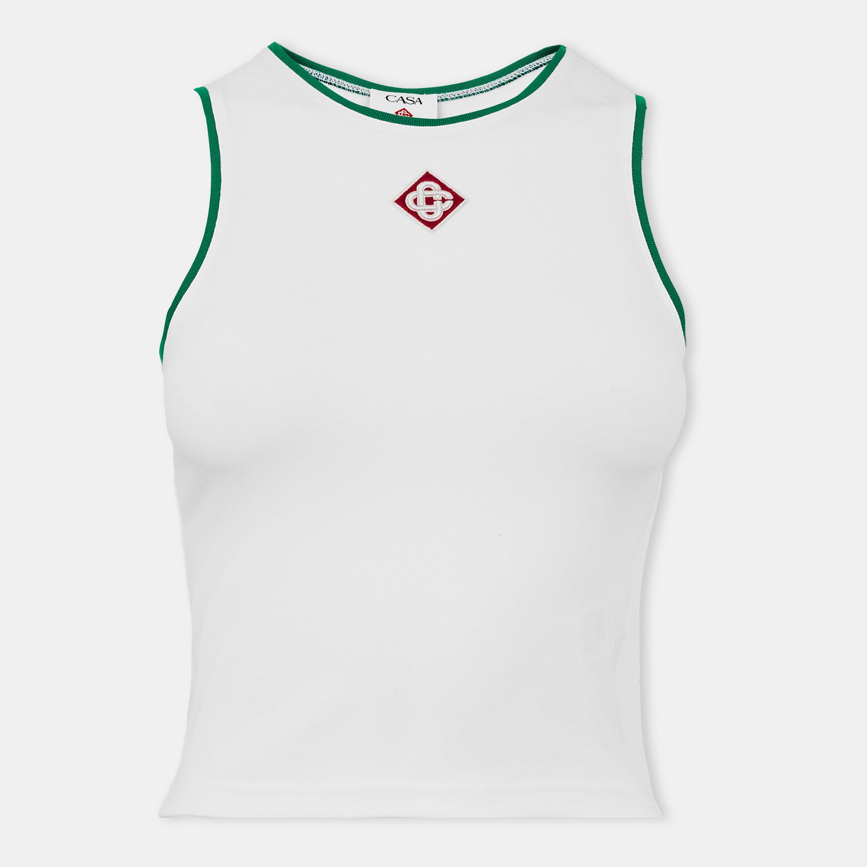 Casablanca Logo Vest - White - Size 16 (XL)