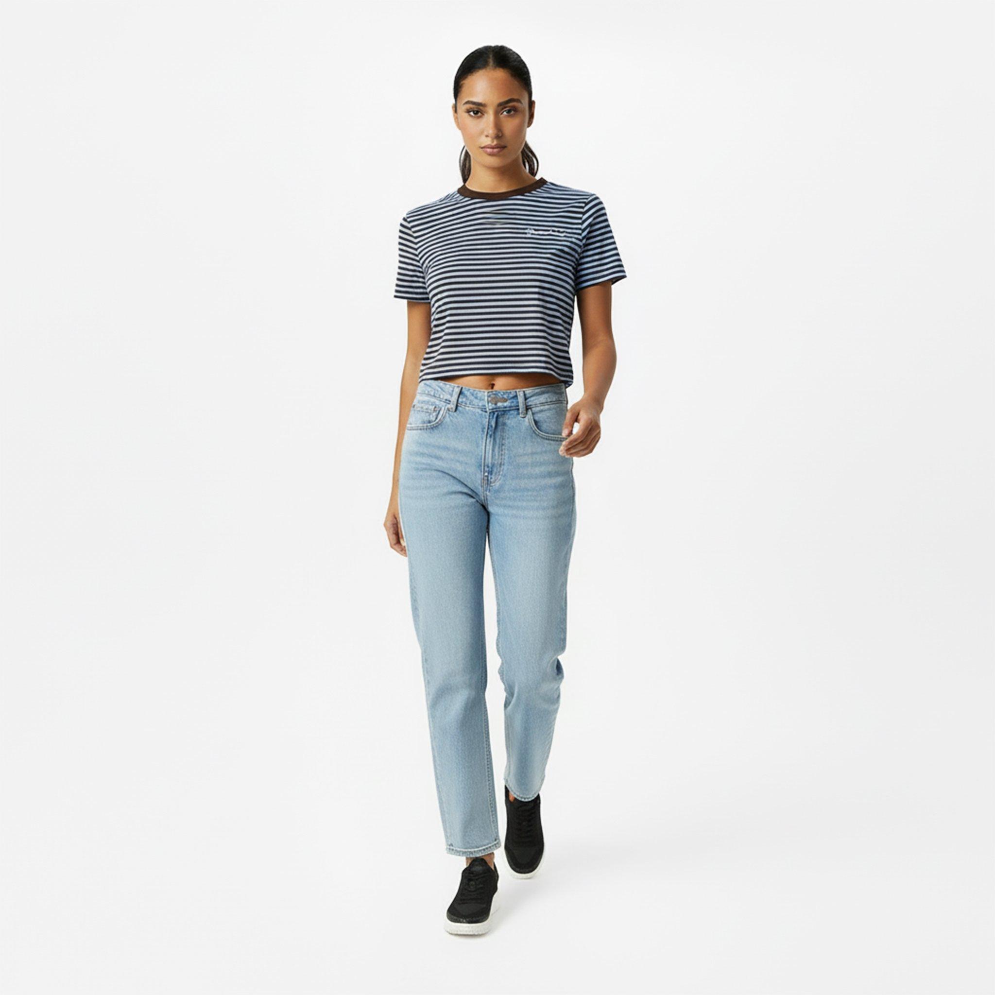Bruin/Blauw - Jack Wills - Women's Striped Crop Top - 5