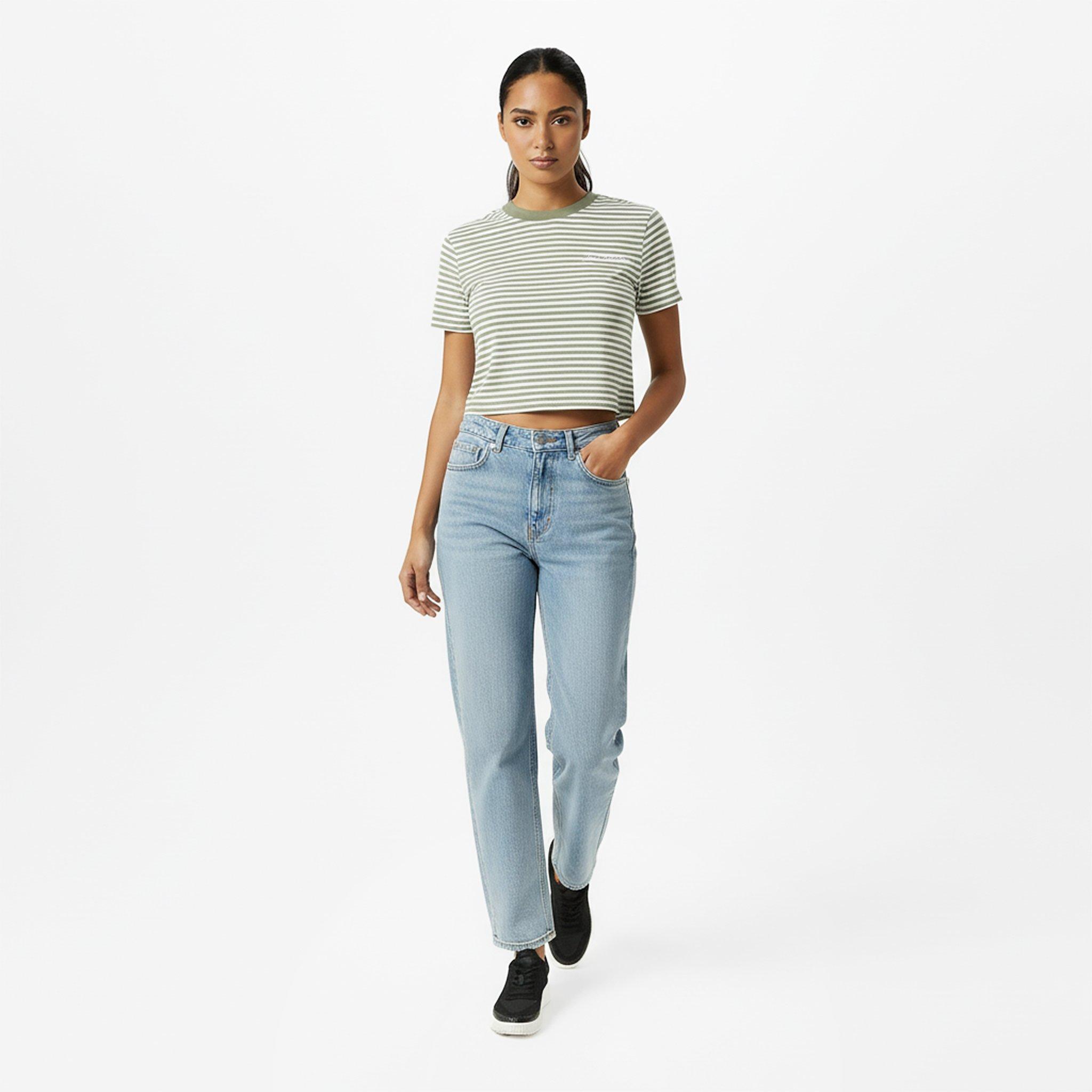 Blanc/Vert - Jack Wills - Striped Crop Top - 5