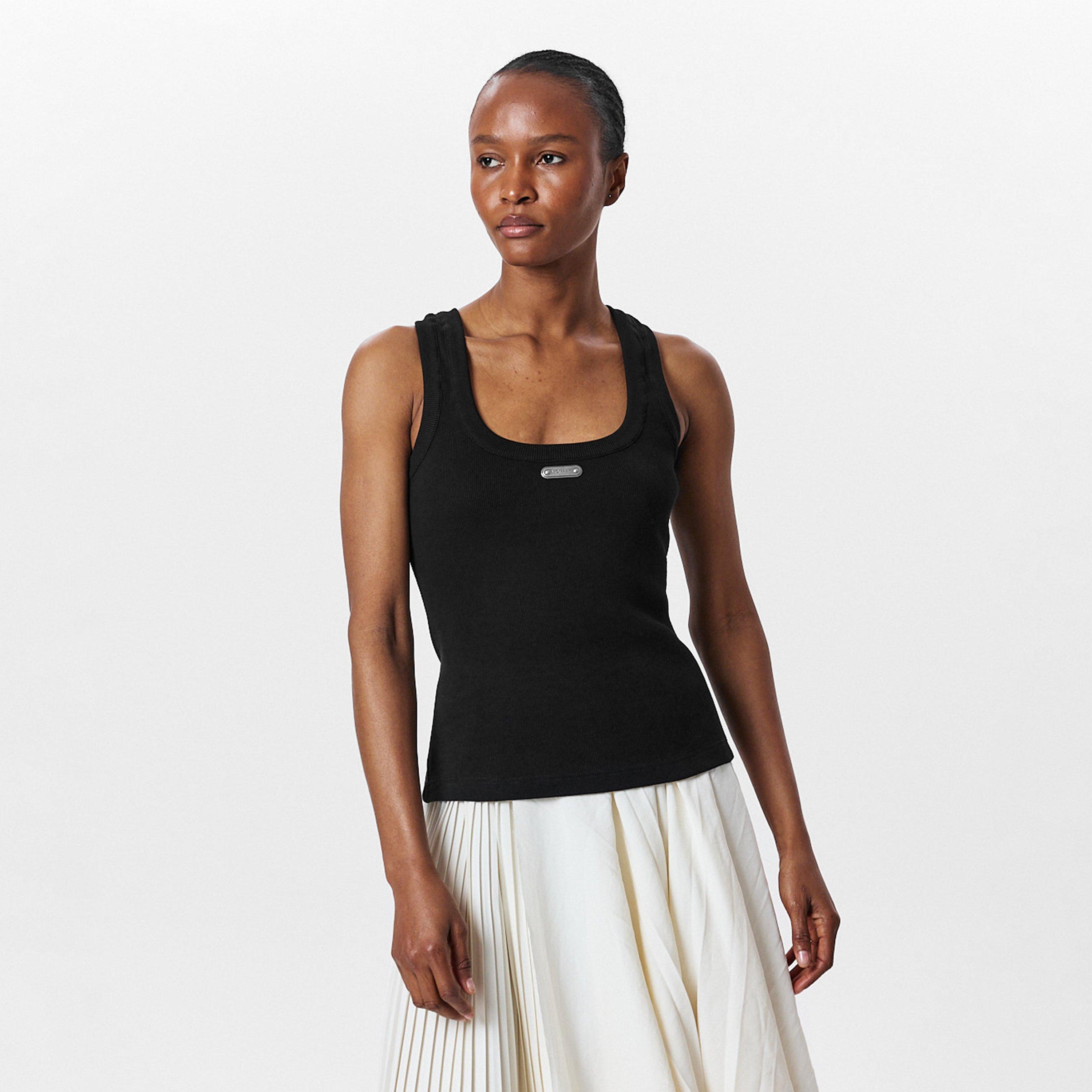 Black - Alexander McQueen - Women's Alex Logo Vest - 3