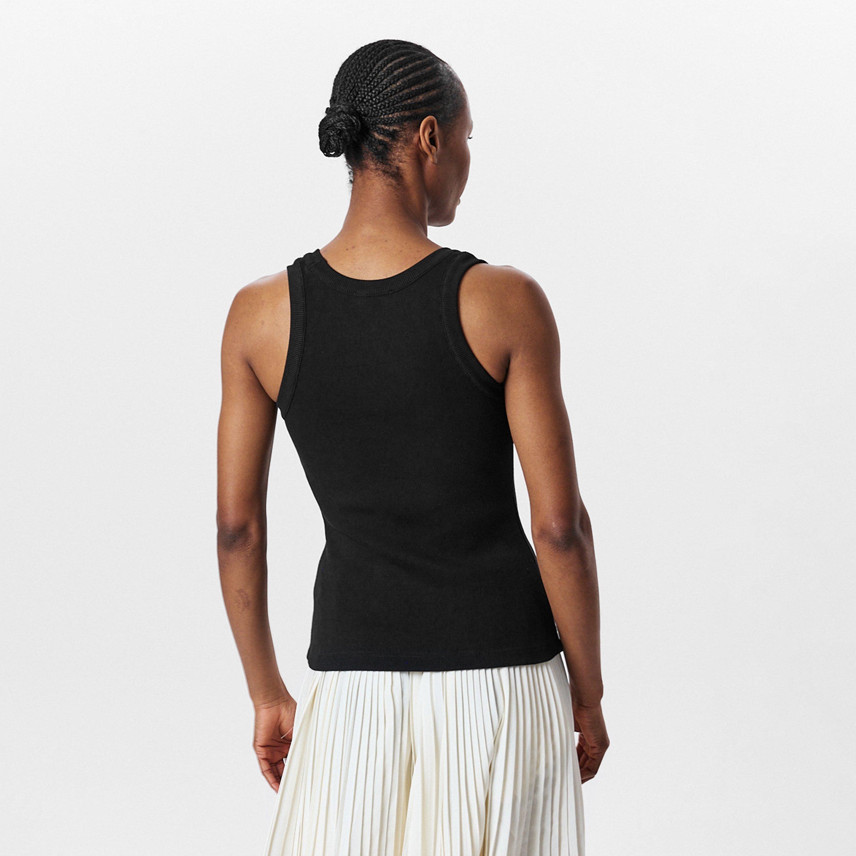 Black - Alexander McQueen - Women's Alex Logo Vest - 4