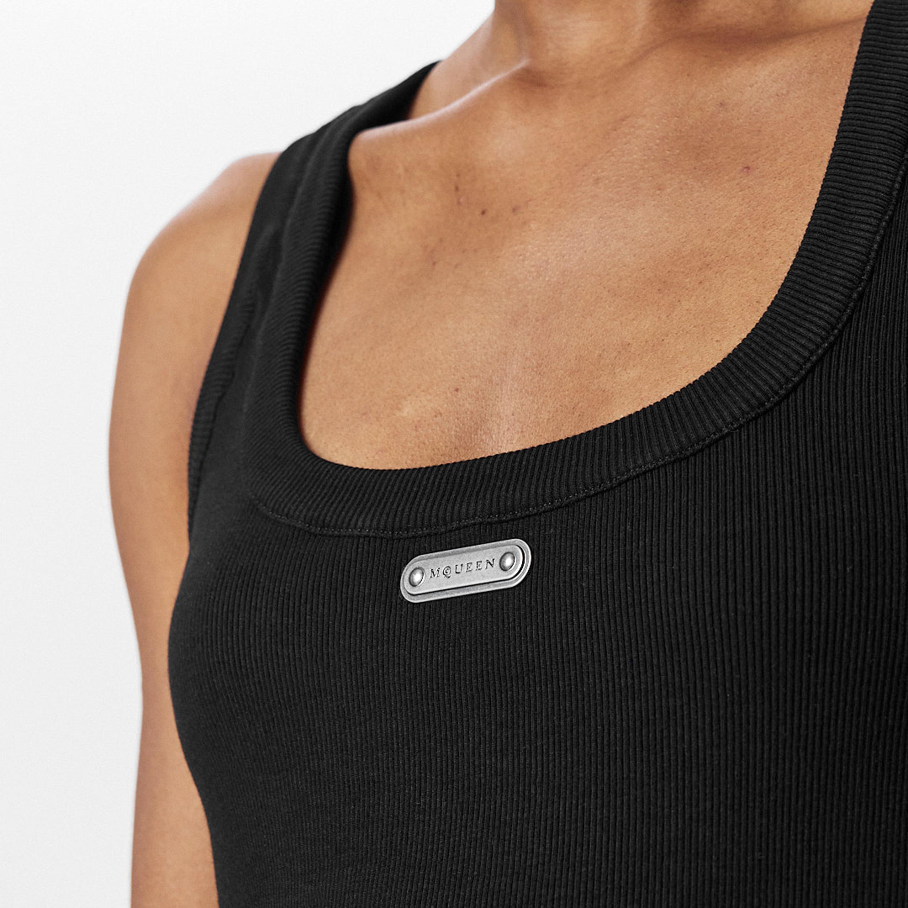 Black - Alexander McQueen - Women's Alex Logo Vest - 5