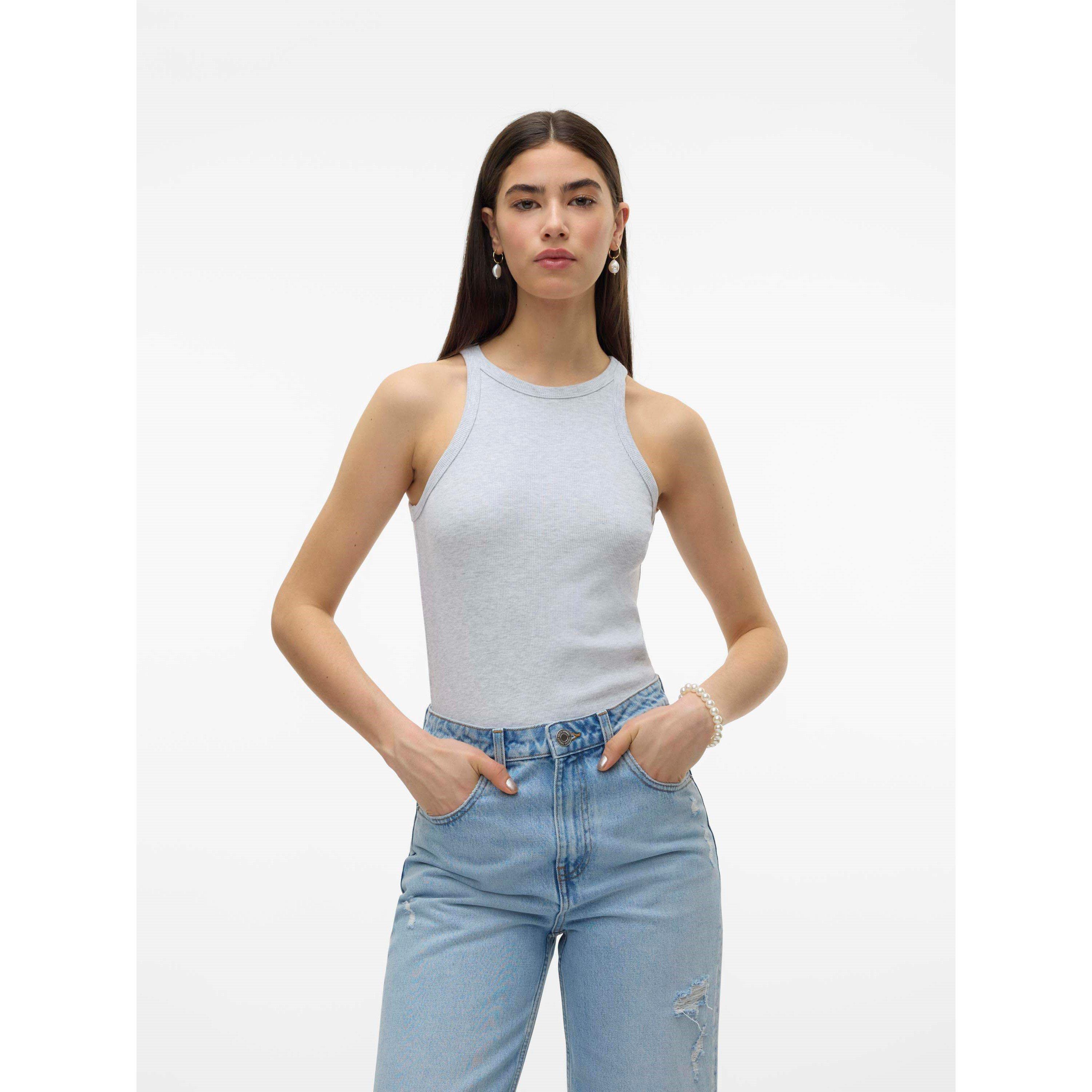 Lt Gry Mlnge - Vero Moda - VM Top Tank Vest - 2