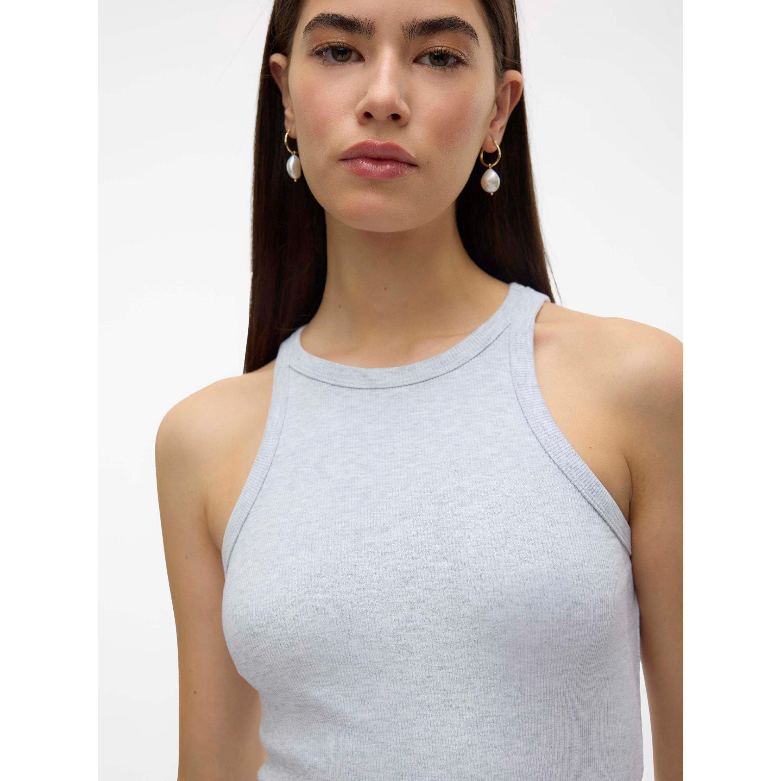 Lt Gry Mlnge - Vero Moda - VM Top Tank Vest - 4