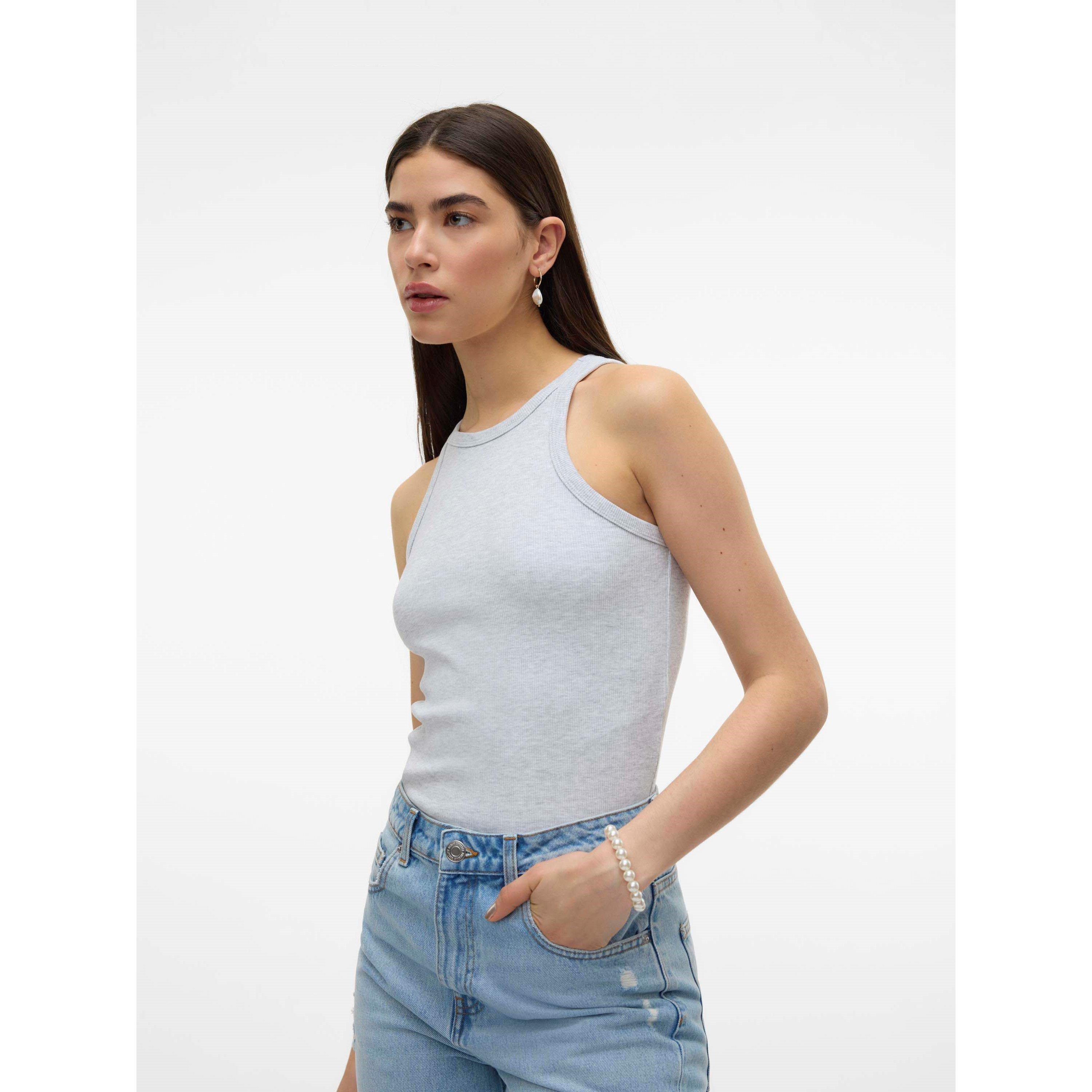 Lt Gry Mlnge - Vero Moda - VM Top Tank Vest - 5