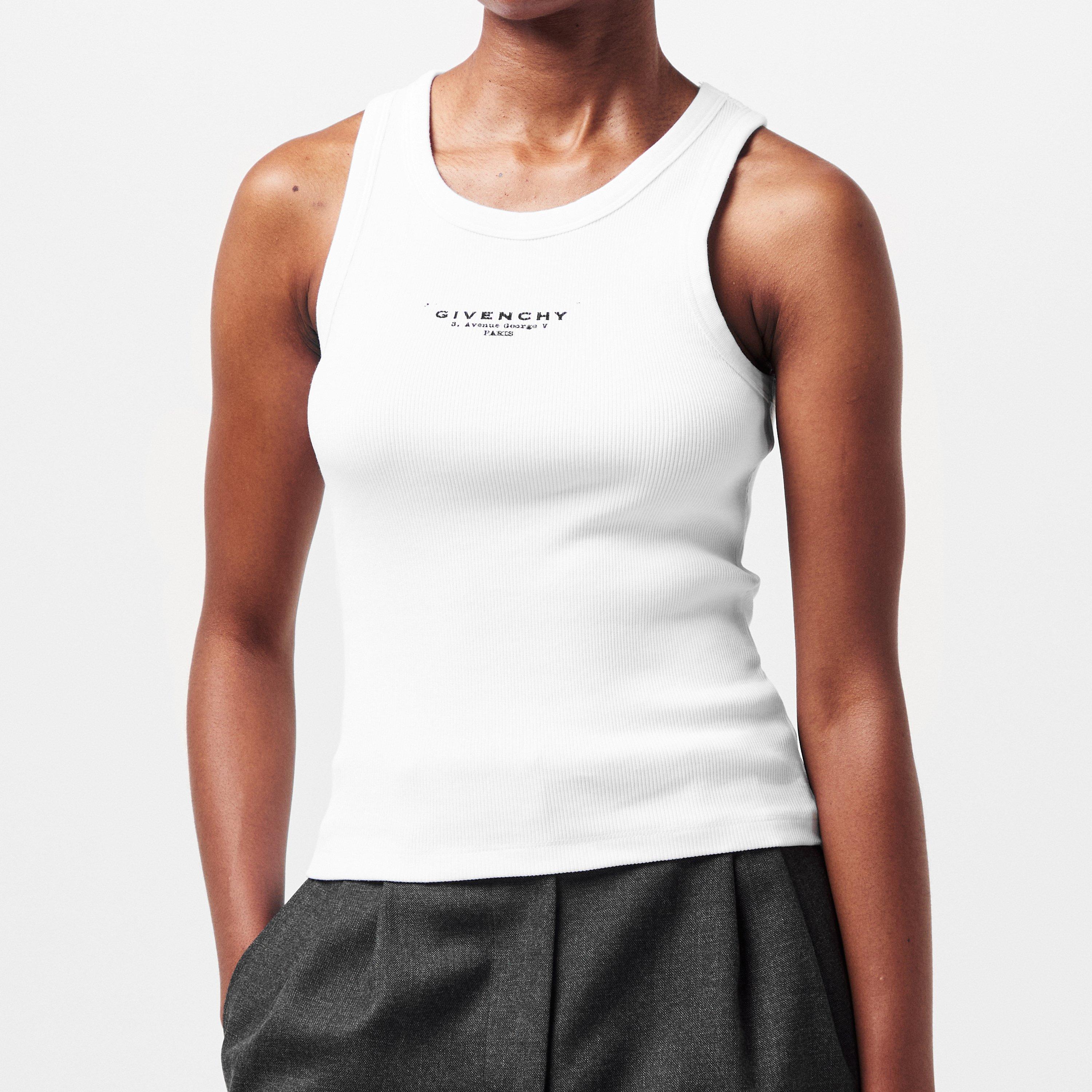 White - GIVENCHY - Logo Tank Top - 3