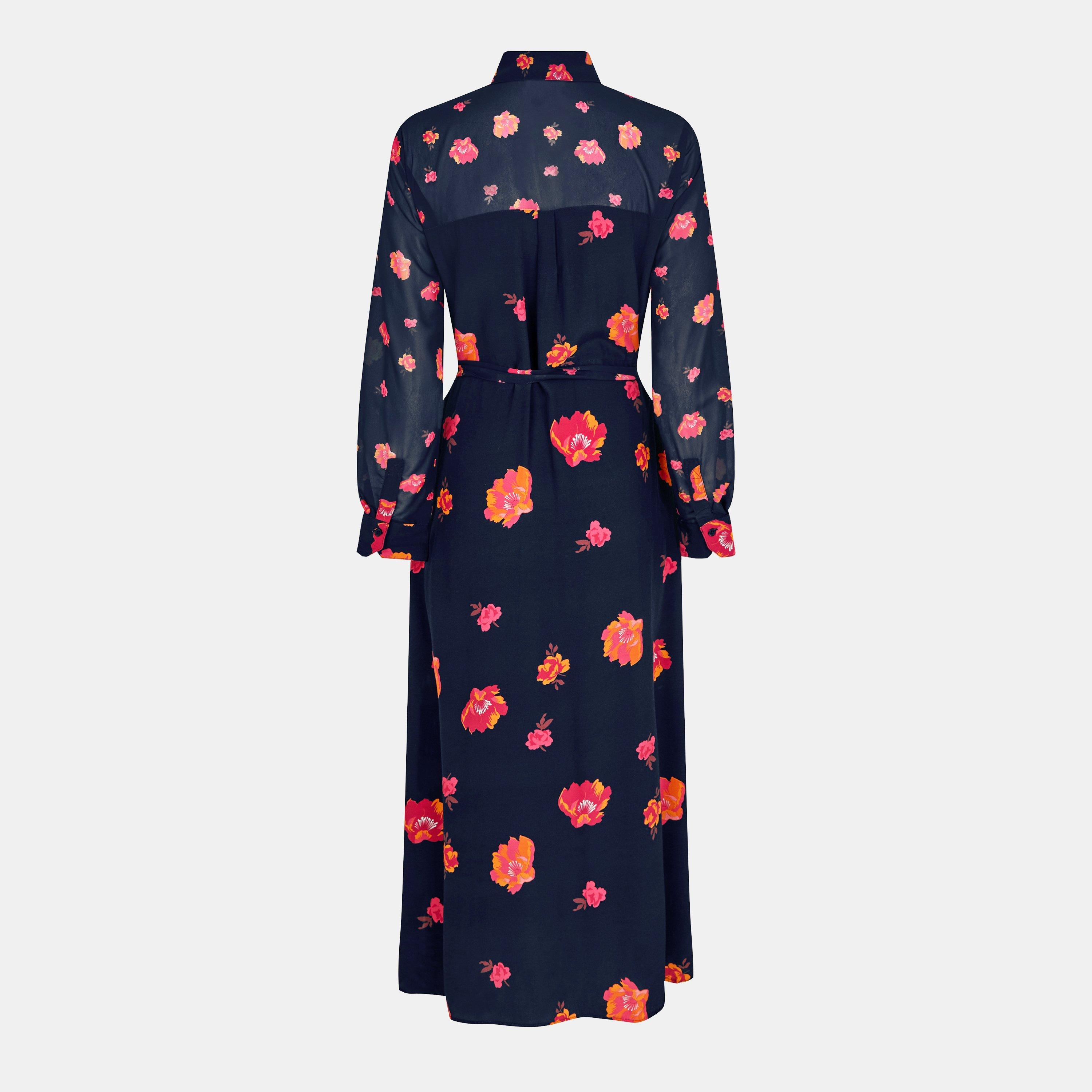 Marine Multi - French Connection - Women's Ella Shirt Dress - 2