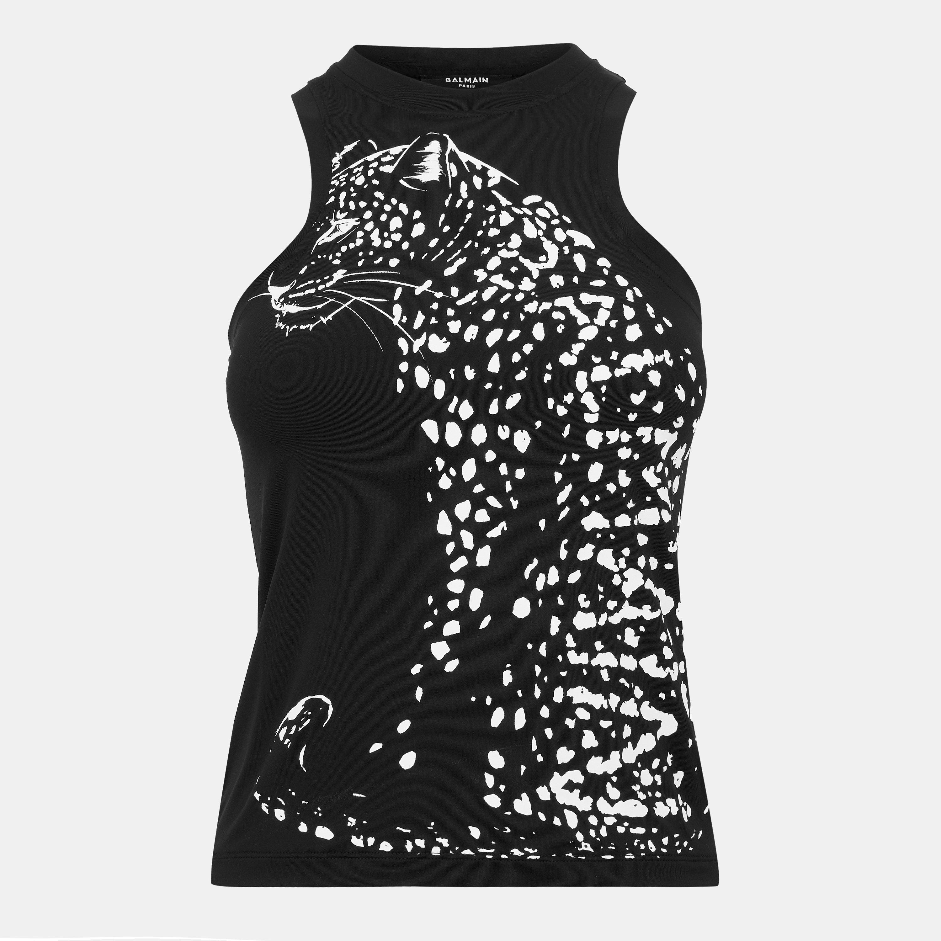 Noir/Blanc - Balmain - Women's Structured Tank Vest - 1
