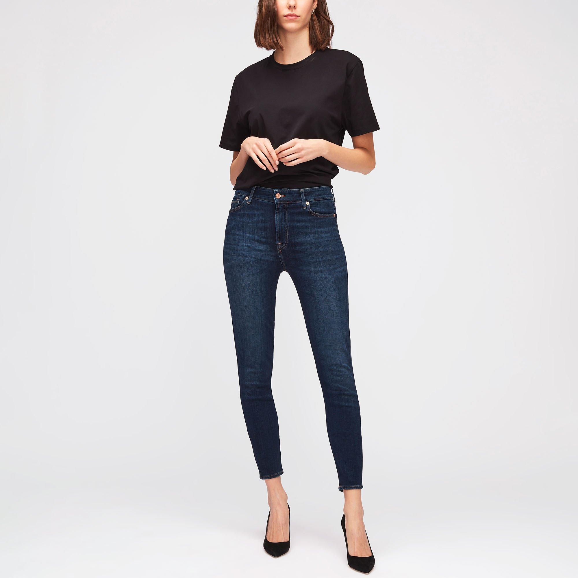 Dark Blue - 7 For All Mankind - Aubrey Slim Jeans - 2