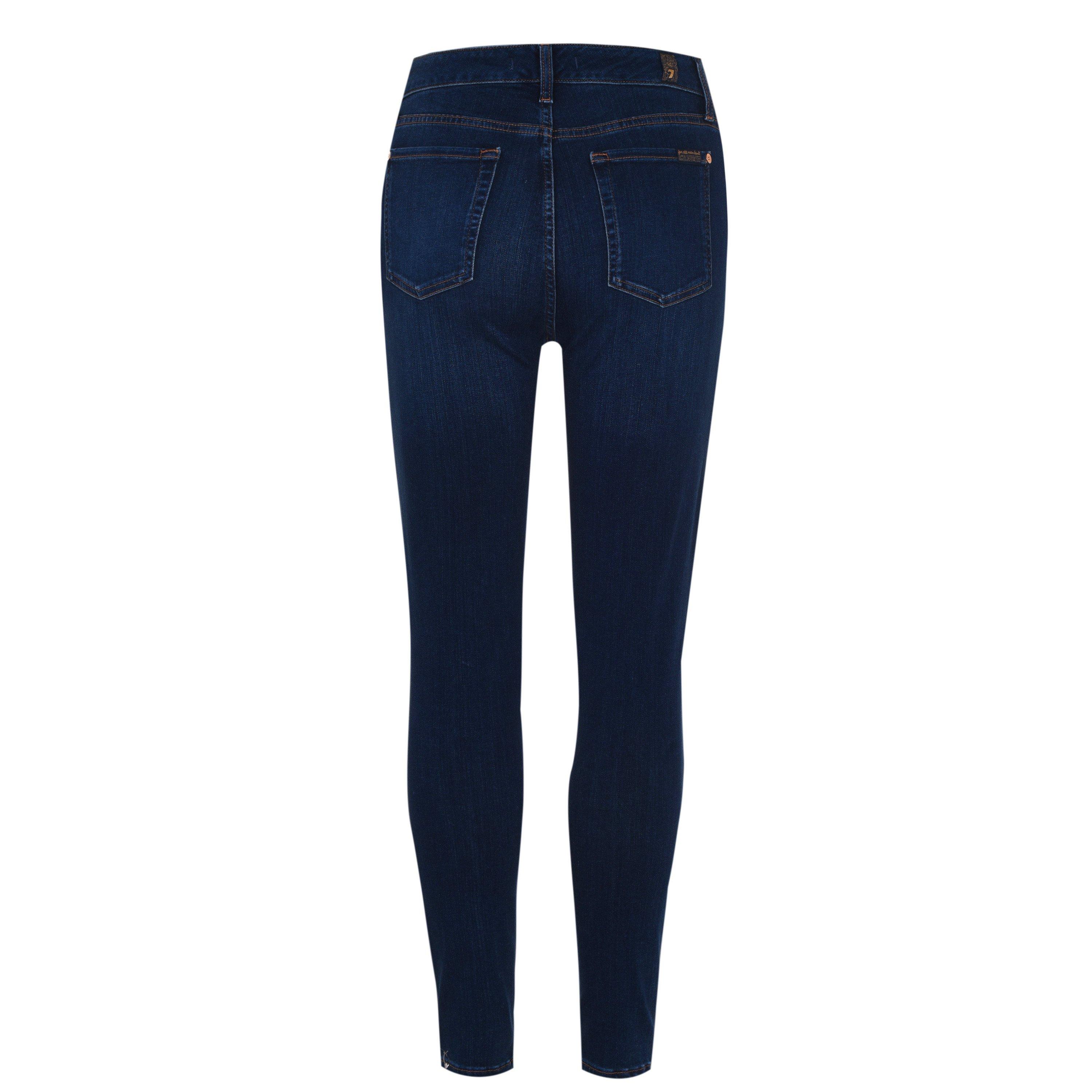 Dark Blue - 7 For All Mankind - Aubrey Slim Jeans - 5