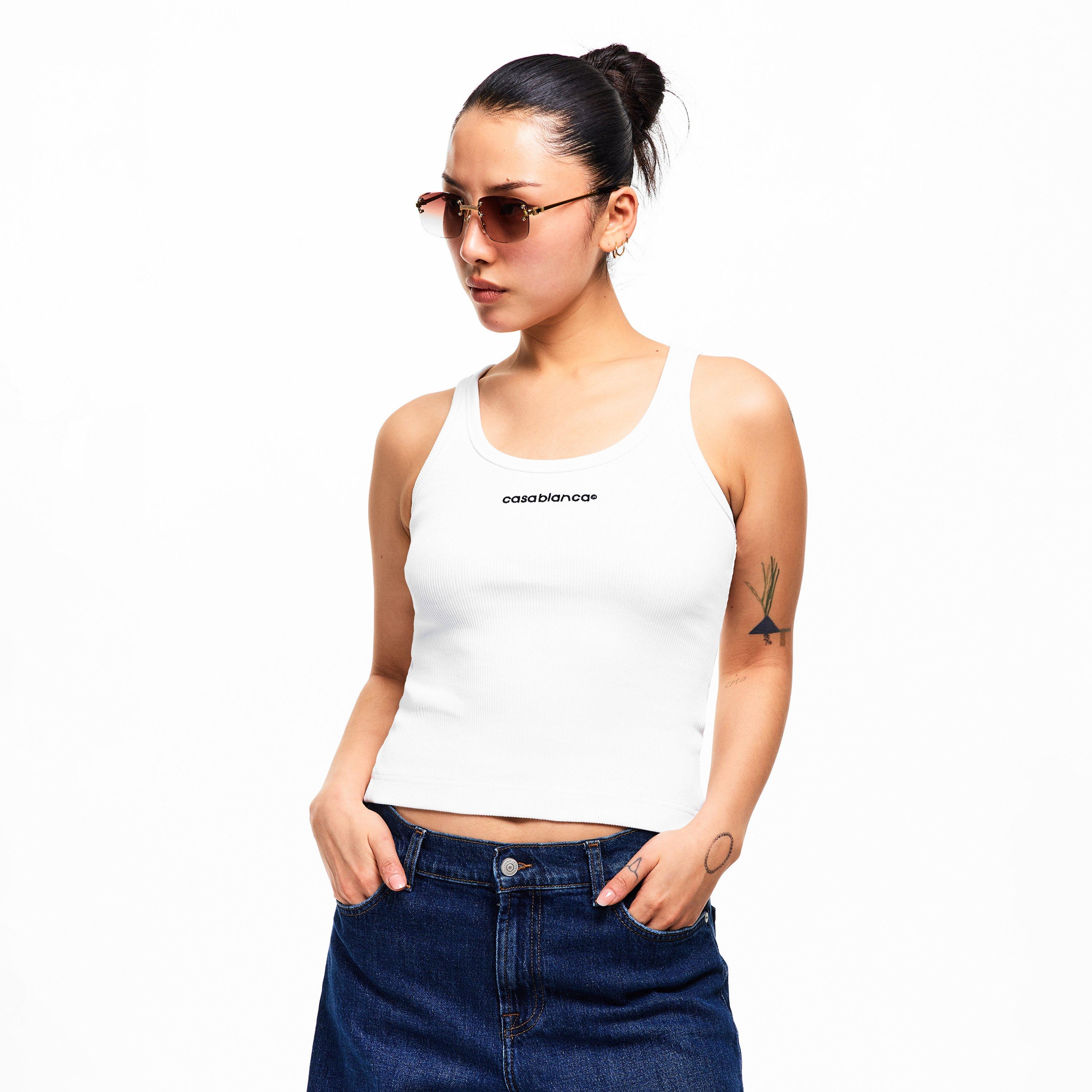 White - Casablanca - Casa Rib Tank Ld54 - 3