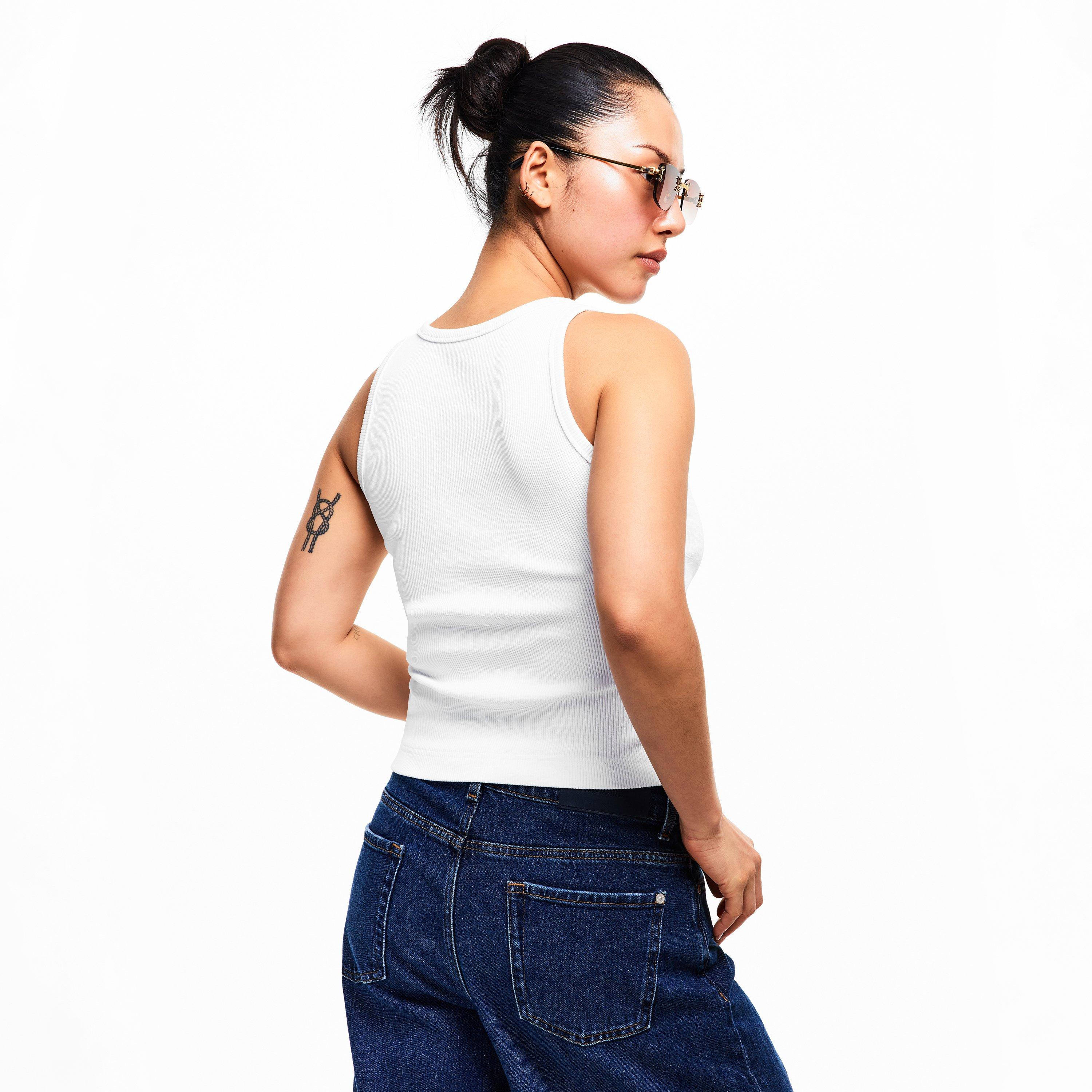 White - Casablanca - Casa Rib Tank Ld54 - 4