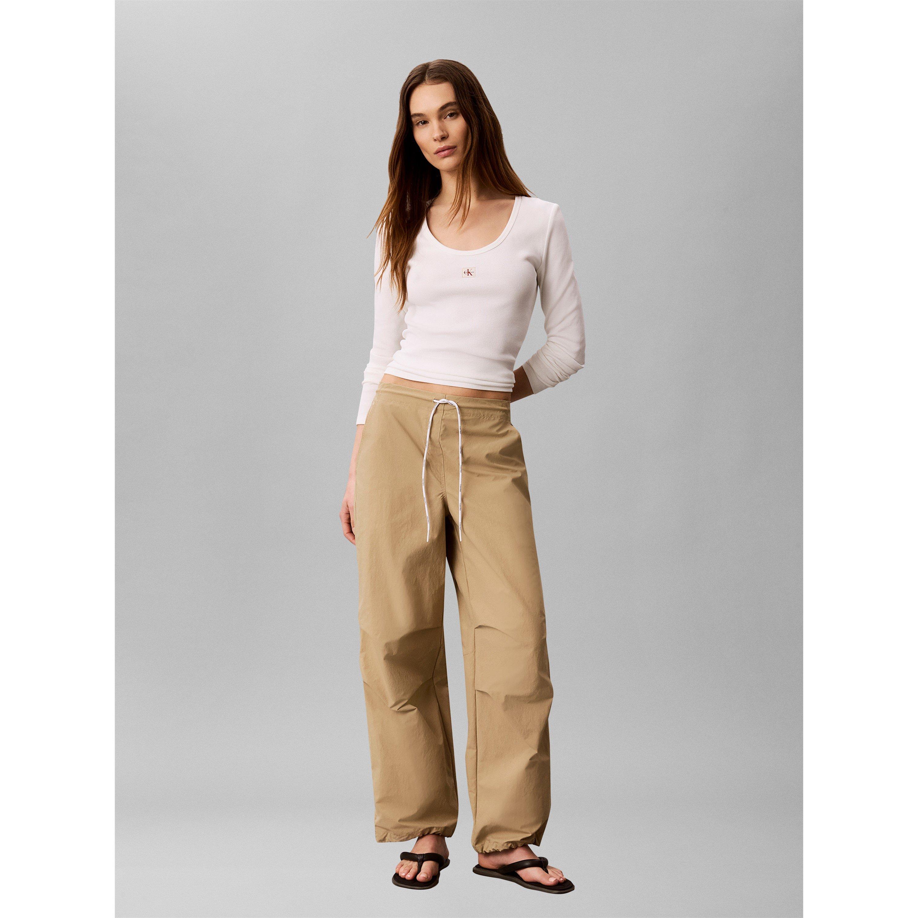 Bianco - Calvin Klein Jeans - CKJ Wvn LS Rib Ld64 - 3