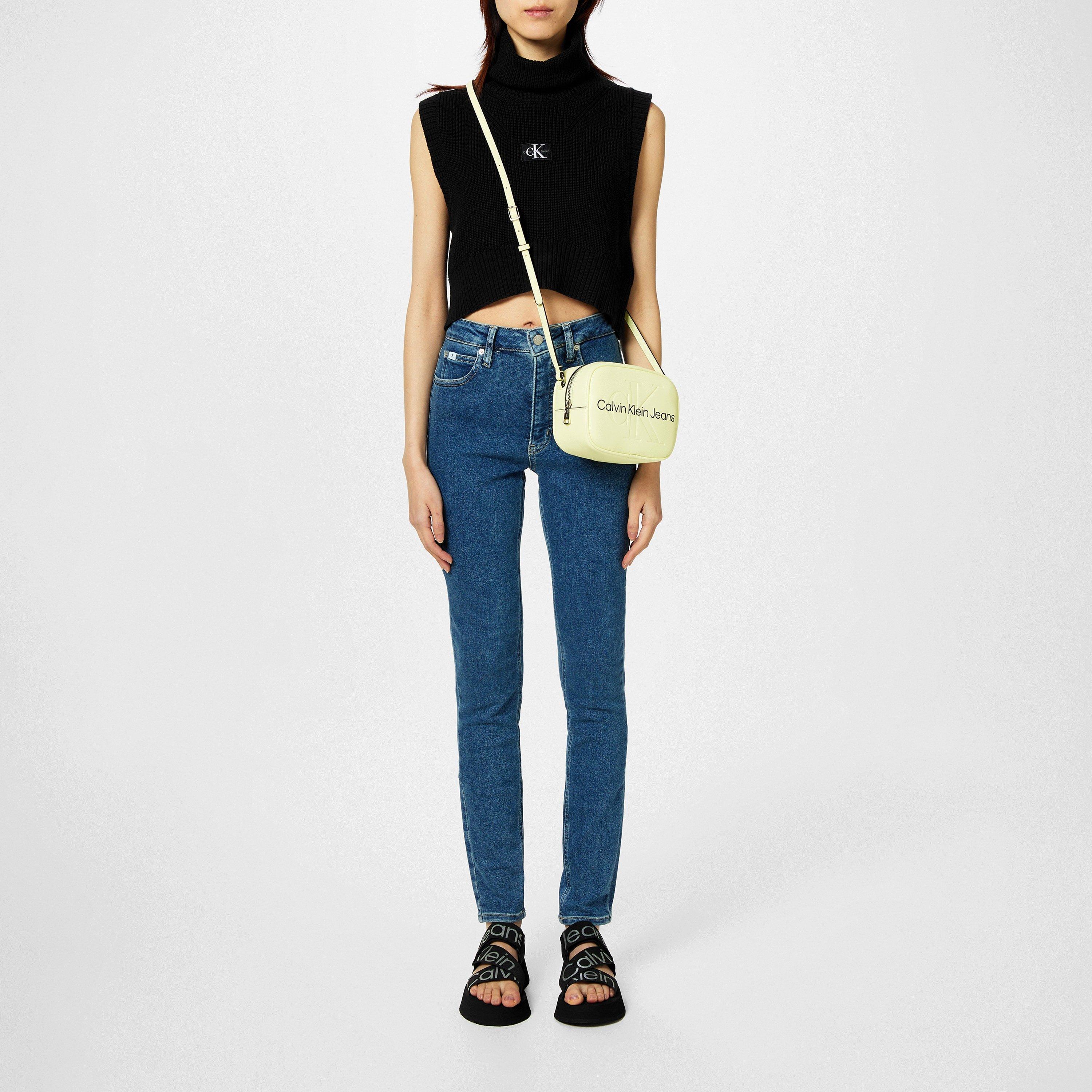 Calvin Klein Jeans Women's High Rise Skinny Jeans - Zz011 Mid Blue - 28 L32