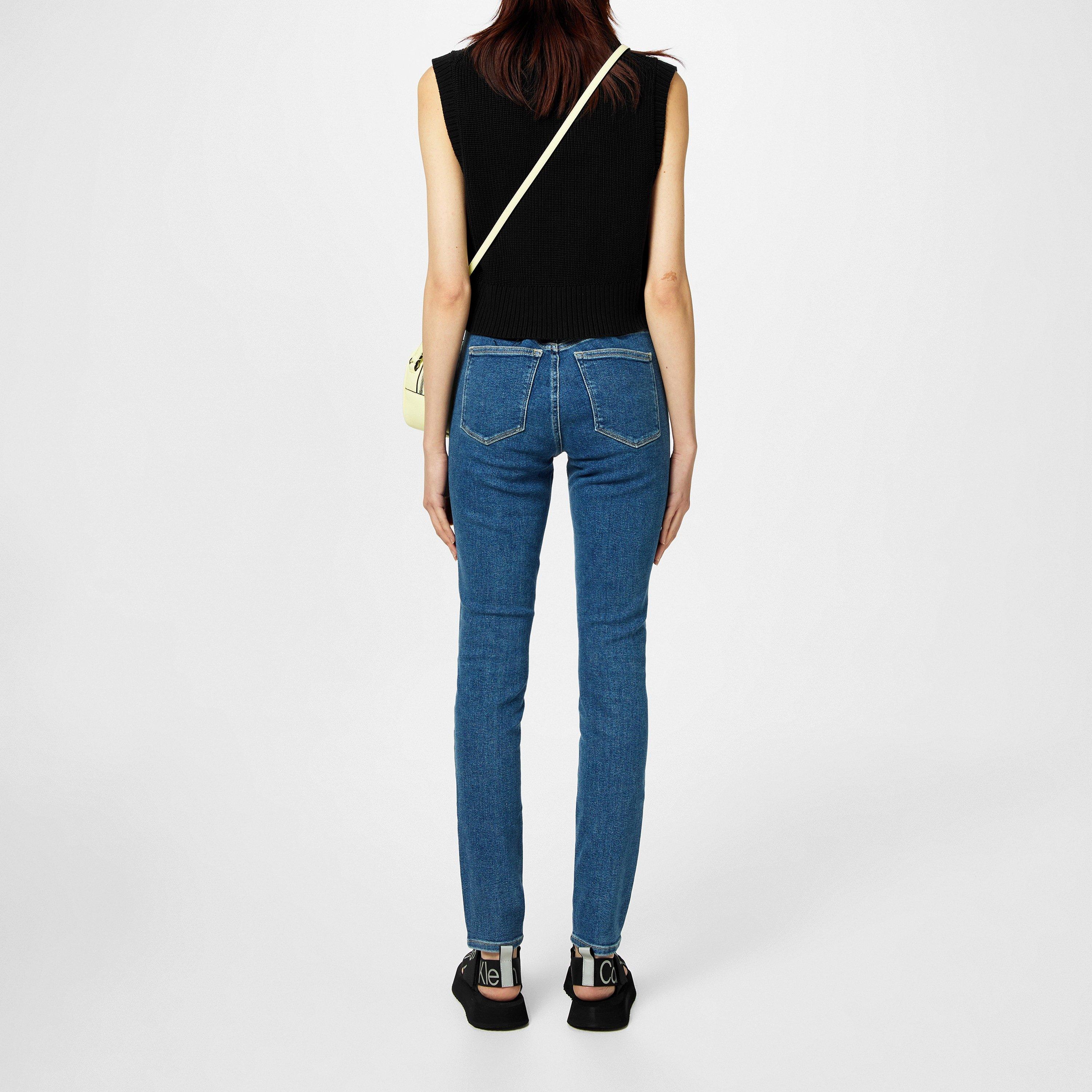 ZZ011 MID BLUE - Calvin Klein Jeans - High Rise Skinny Jeans - 3