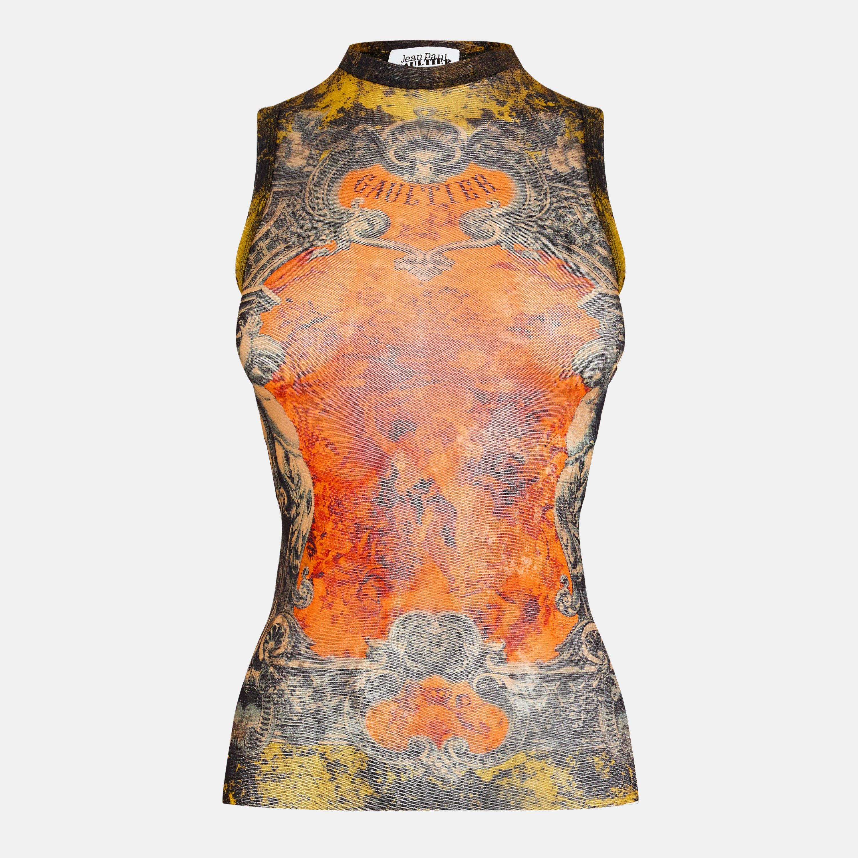 BLK/Khaki - Jean Paul Gaultier - Women's Tank Tops - 1