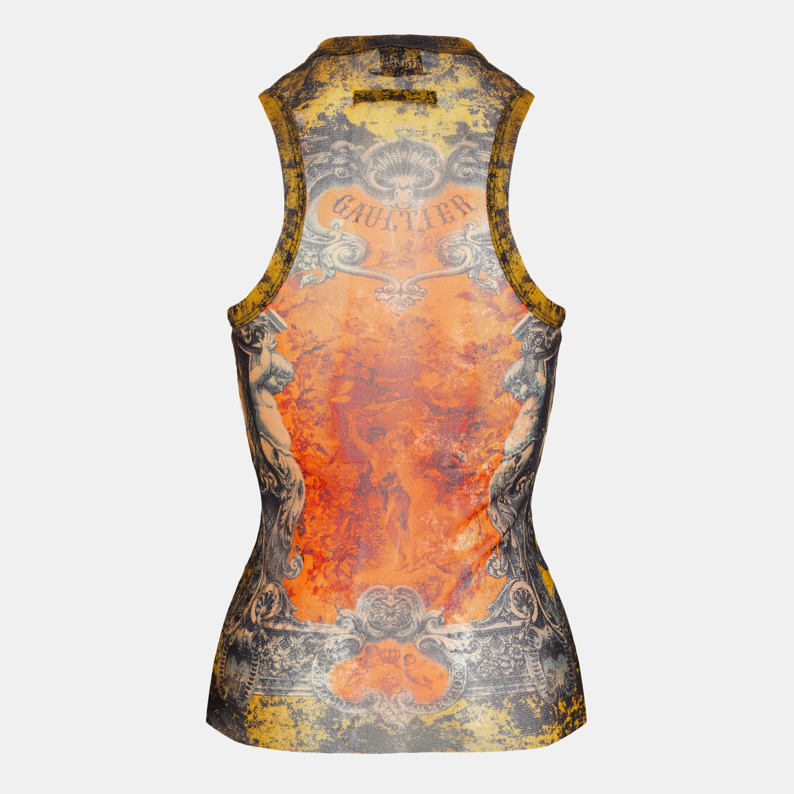 BLK/Khaki - Jean Paul Gaultier - Women's Tank Tops - 2