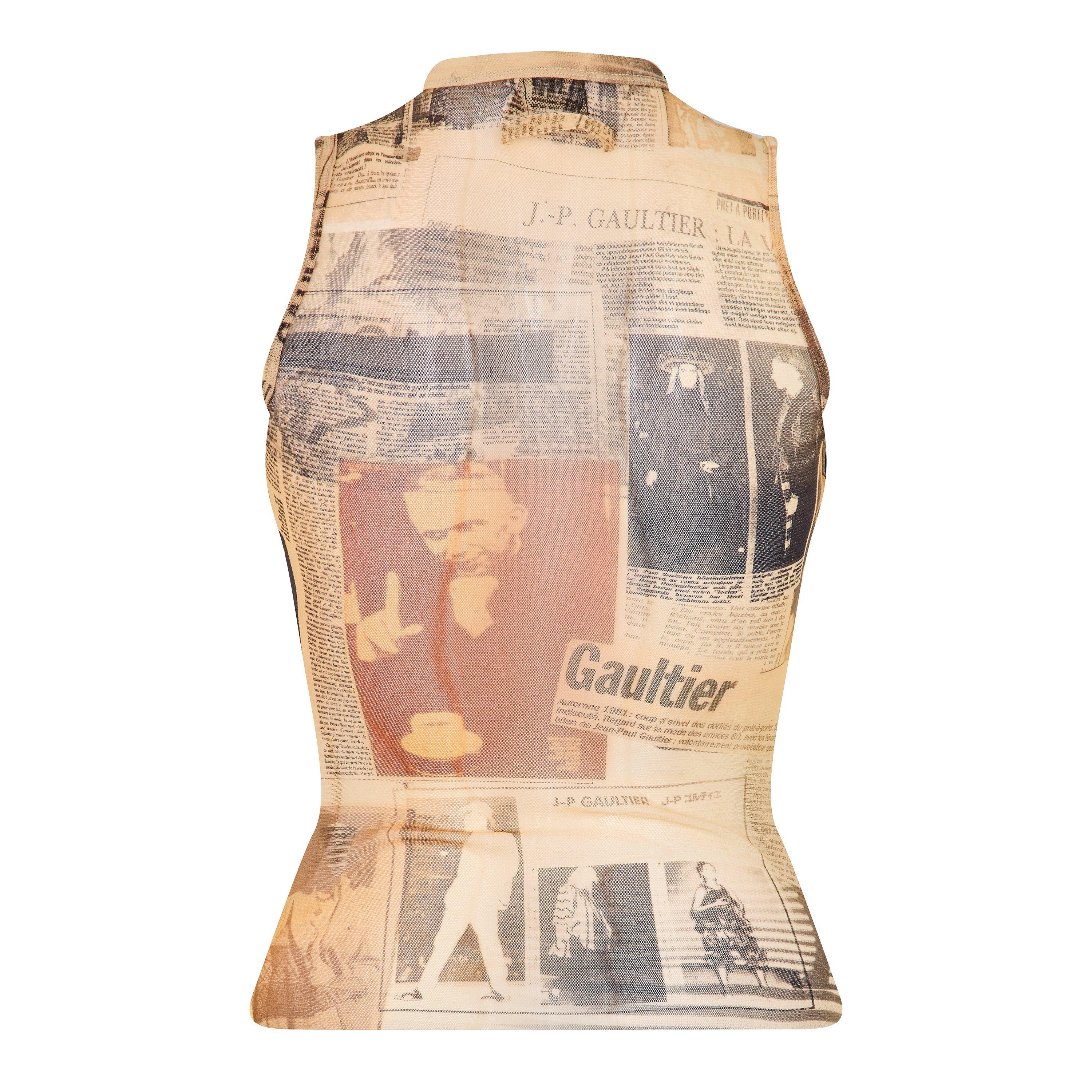 Ecru/Grey/Red - Jean Paul Gaultier - JPG Journal Tank Ld54 - 2