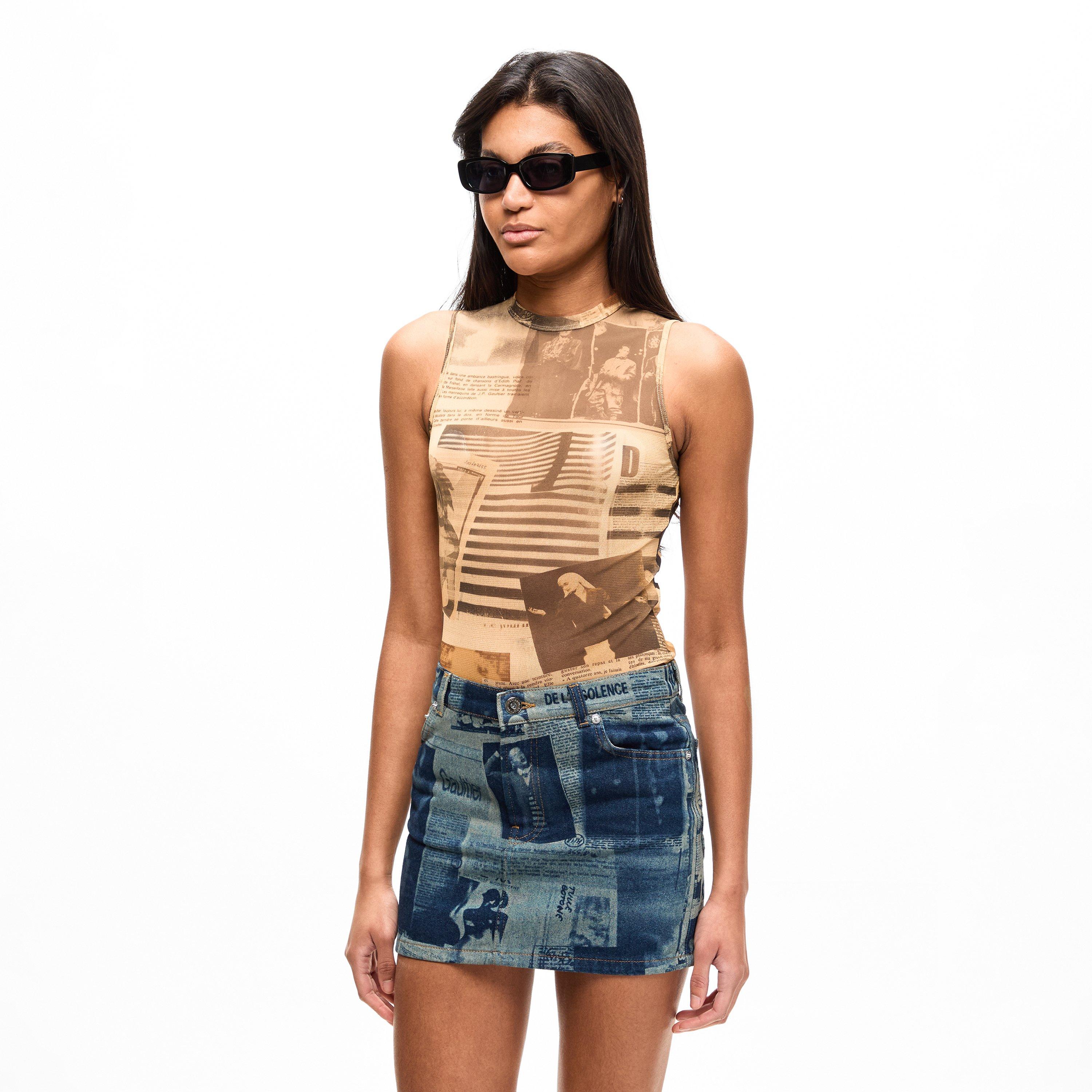 Ecru/Grey/Red - Jean Paul Gaultier - JPG Journal Tank Ld54 - 3