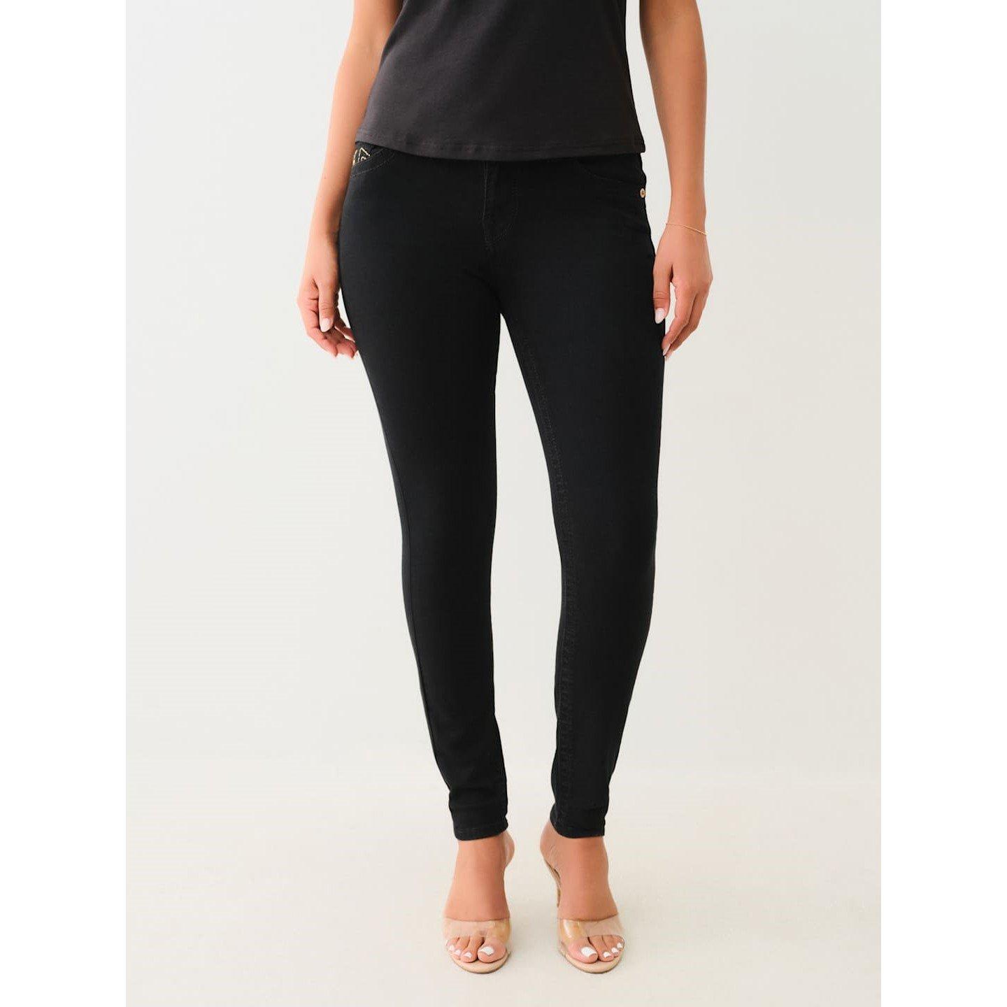 Black Rinse - True Religion - Jennie Skinny Jeans Womens - 1