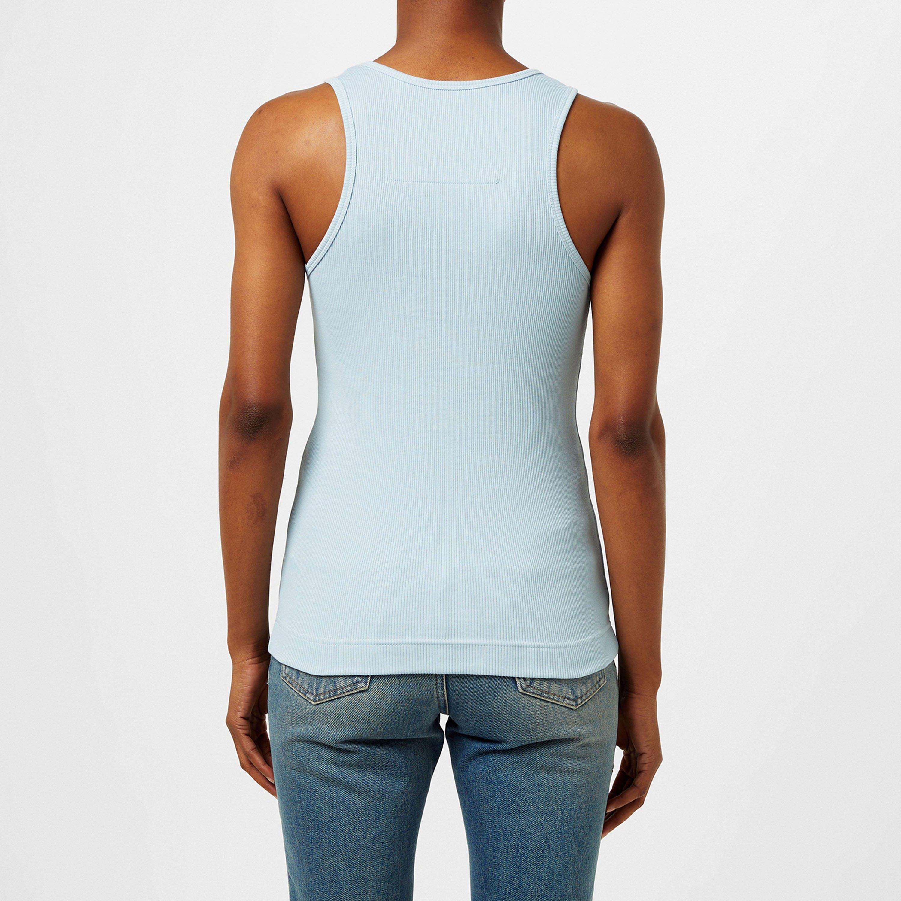Sky Blue - GIVENCHY - Women'S Rib Logo Tank Top - 3