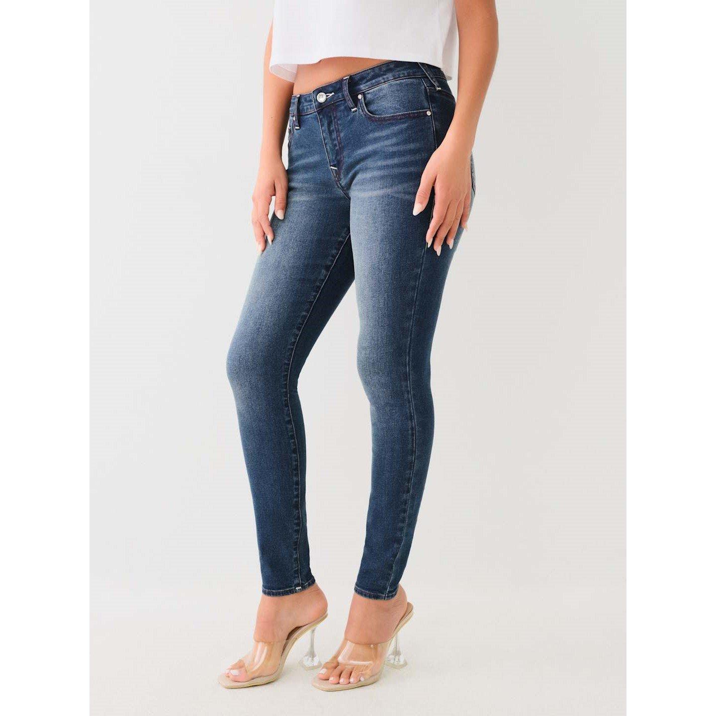 True Religion Women's Tr Crystal Jeans - Dark Shivering - 26 L32