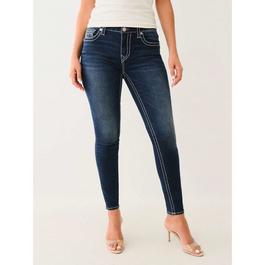 True Religion Jennie Mid Rise Skinny Jeans Womens