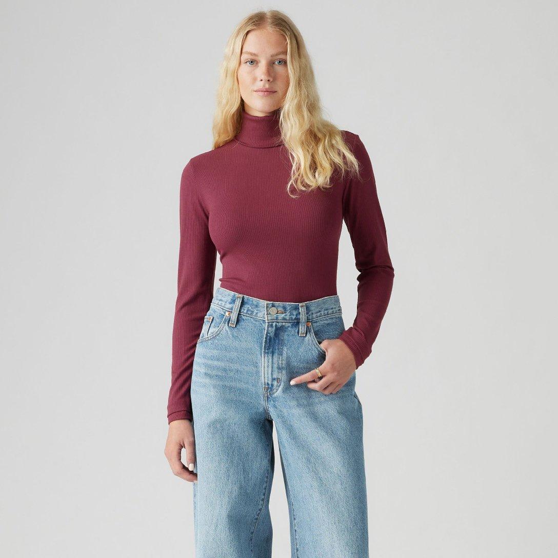 Burgundija - Levis - Levis Dreamy Turtleneck Burgundy - 2