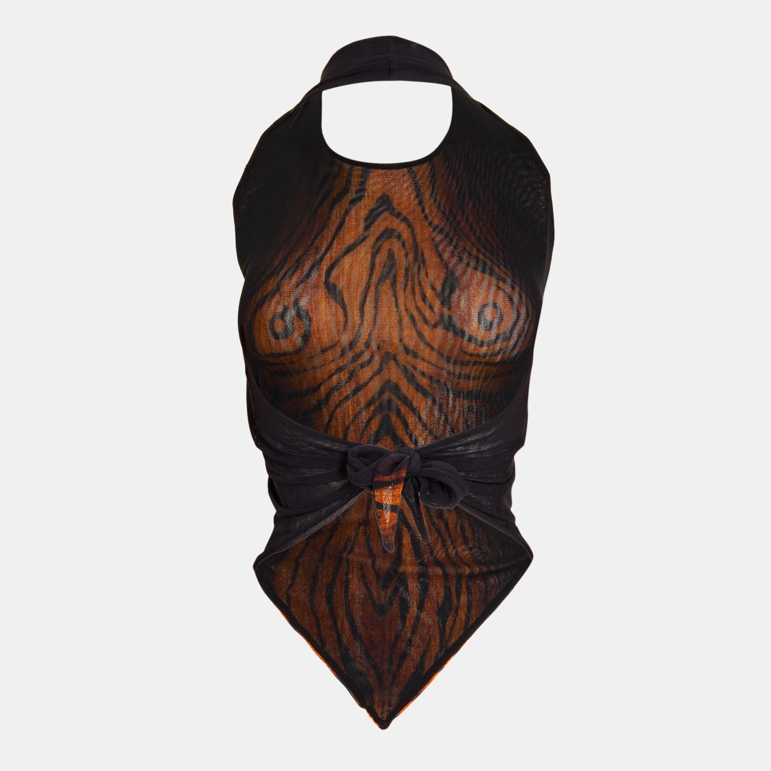 Black/Brwn - Jean Paul Gaultier - Women's Tank Tops - 2