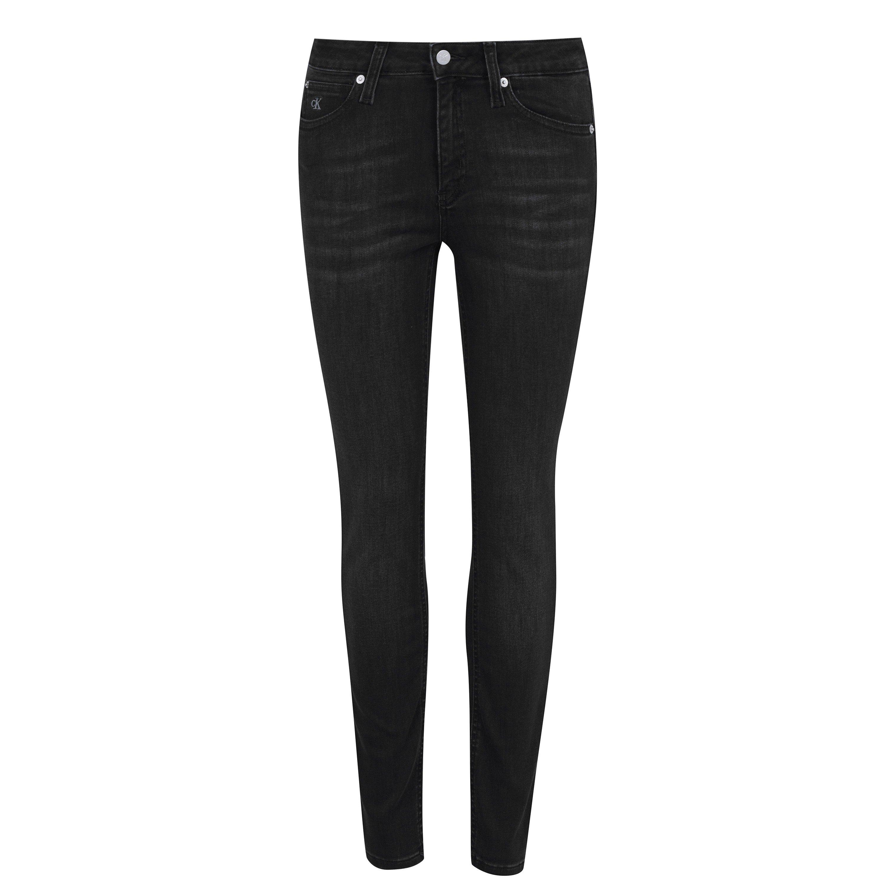ZZ002 WASHED BL - Calvin Klein Jeans - 011 Mid Rise Skinny Jeans - 5