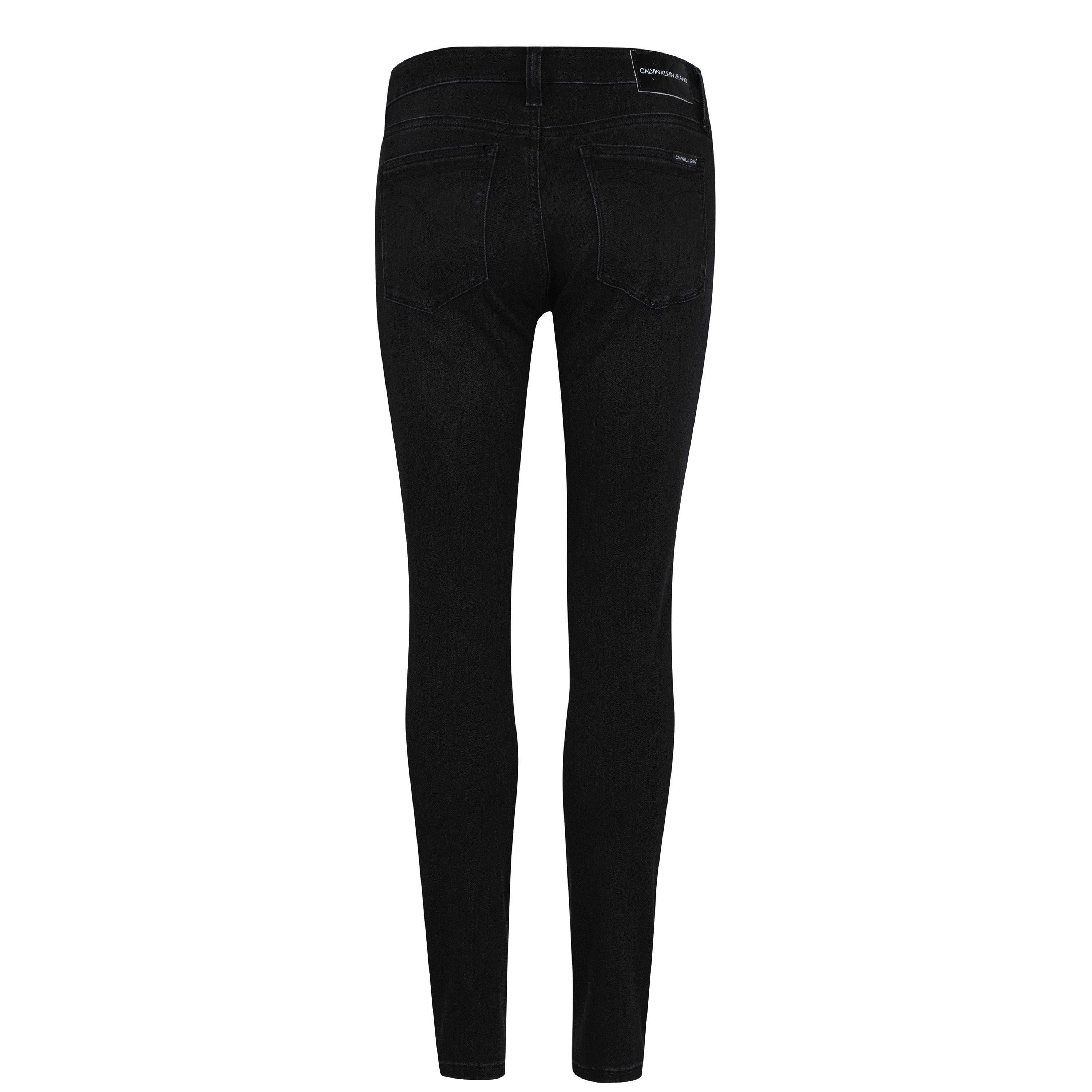 ZZ002 WASHED BL - Calvin Klein Jeans - 011 Mid Rise Skinny Jeans - 6