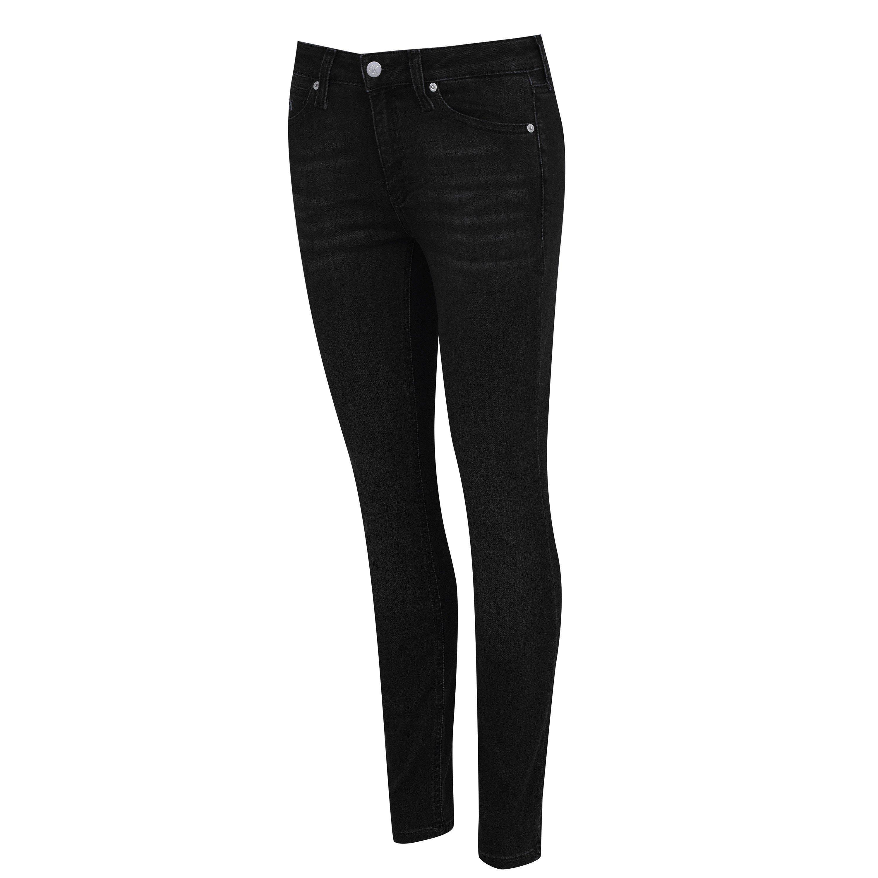 ZZ002 WASHED BL - Calvin Klein Jeans - 011 Mid Rise Skinny Jeans - 7
