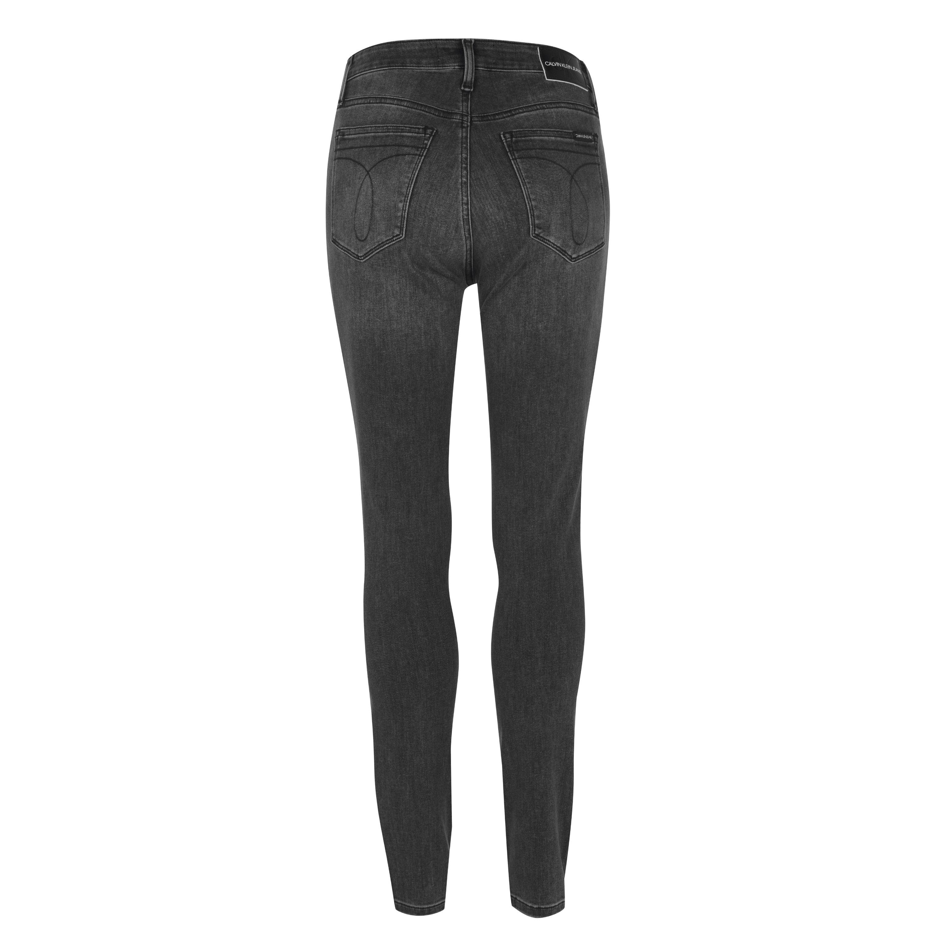 ZZ004 GREY - Calvin Klein Jeans - 010 High Rise Skinny Jeans - 6