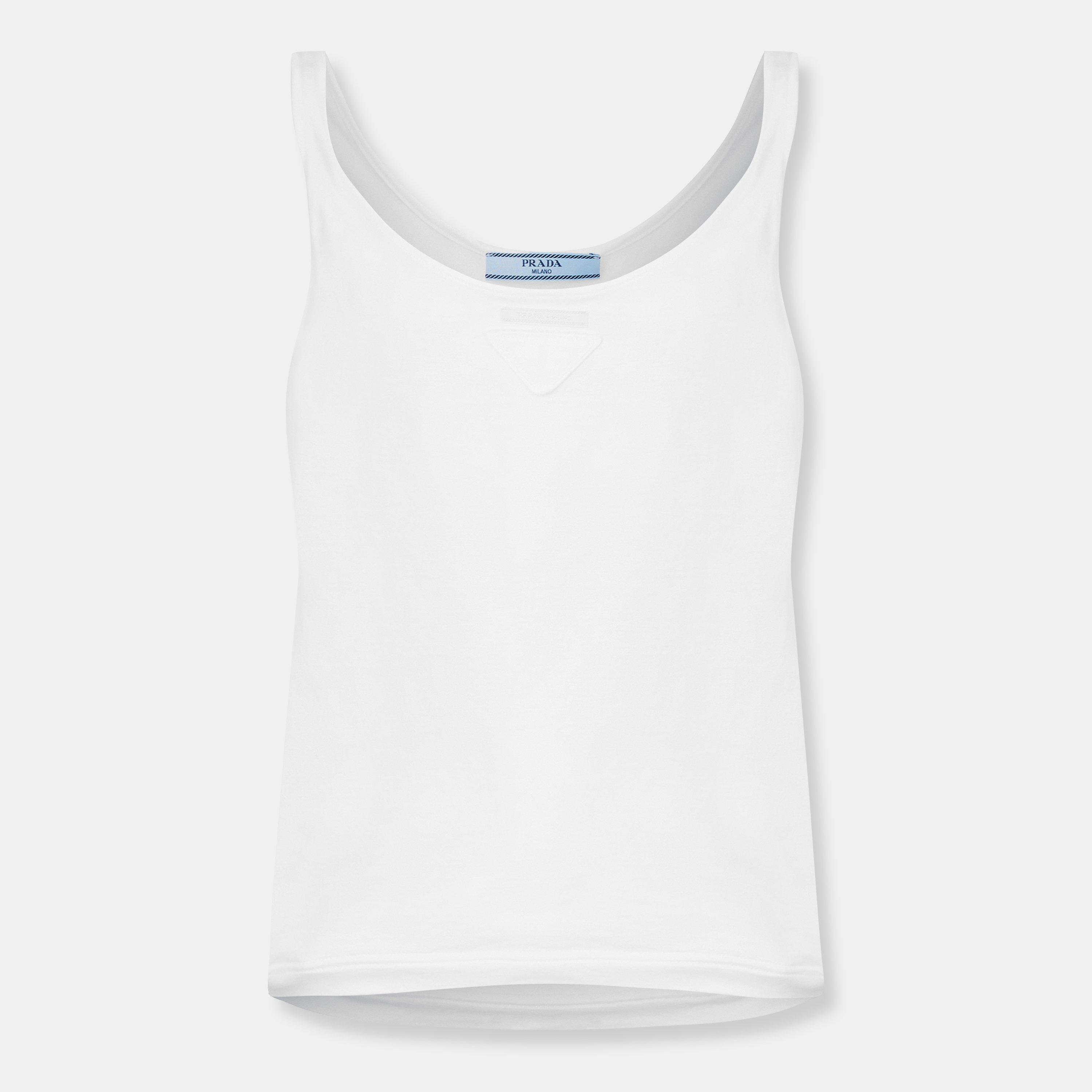Prada Women's Wired Tank Vest - White - Size 38 (UK 6)
