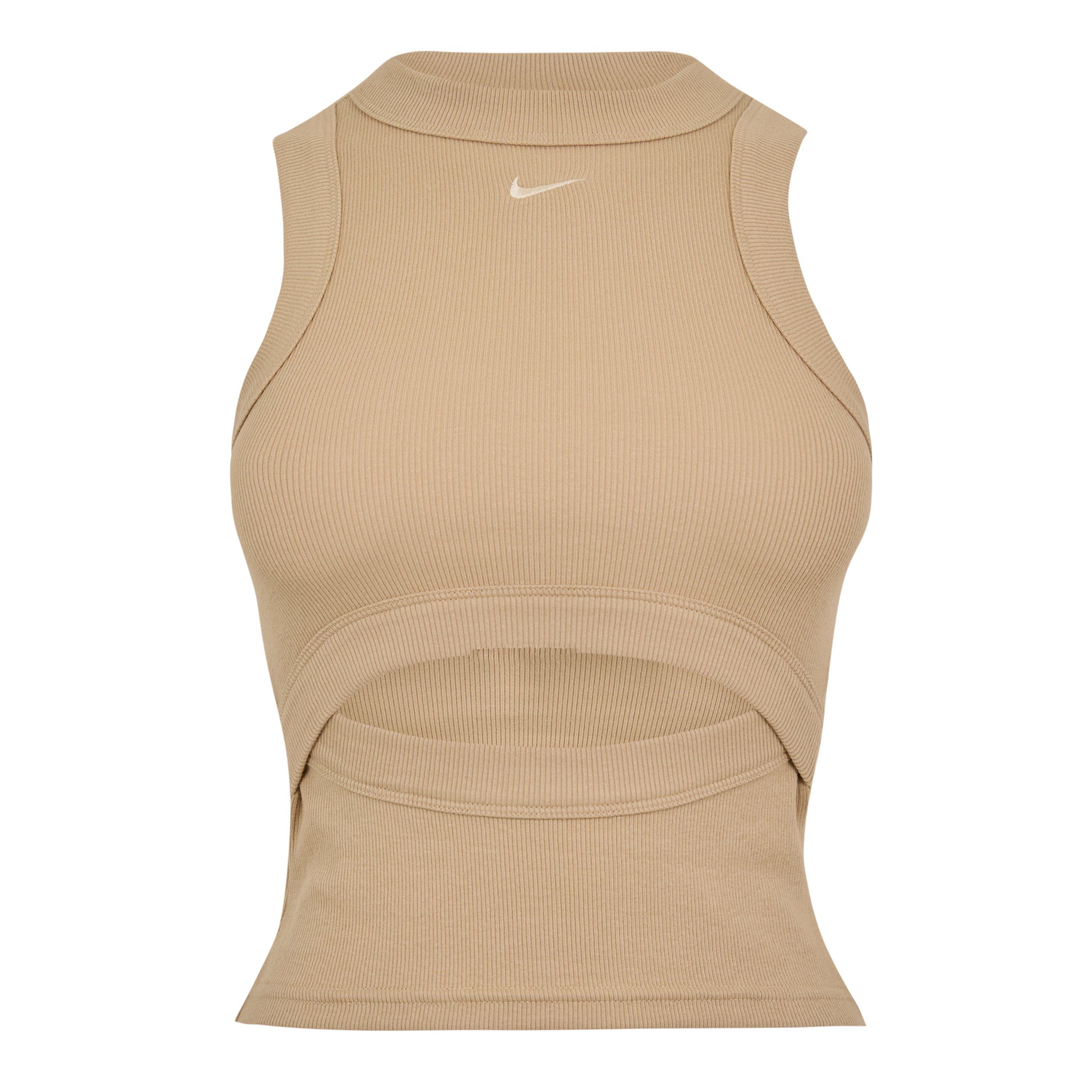 Linen/Sail - Nike - Nike Chill Rib Tank Ld63 - 1