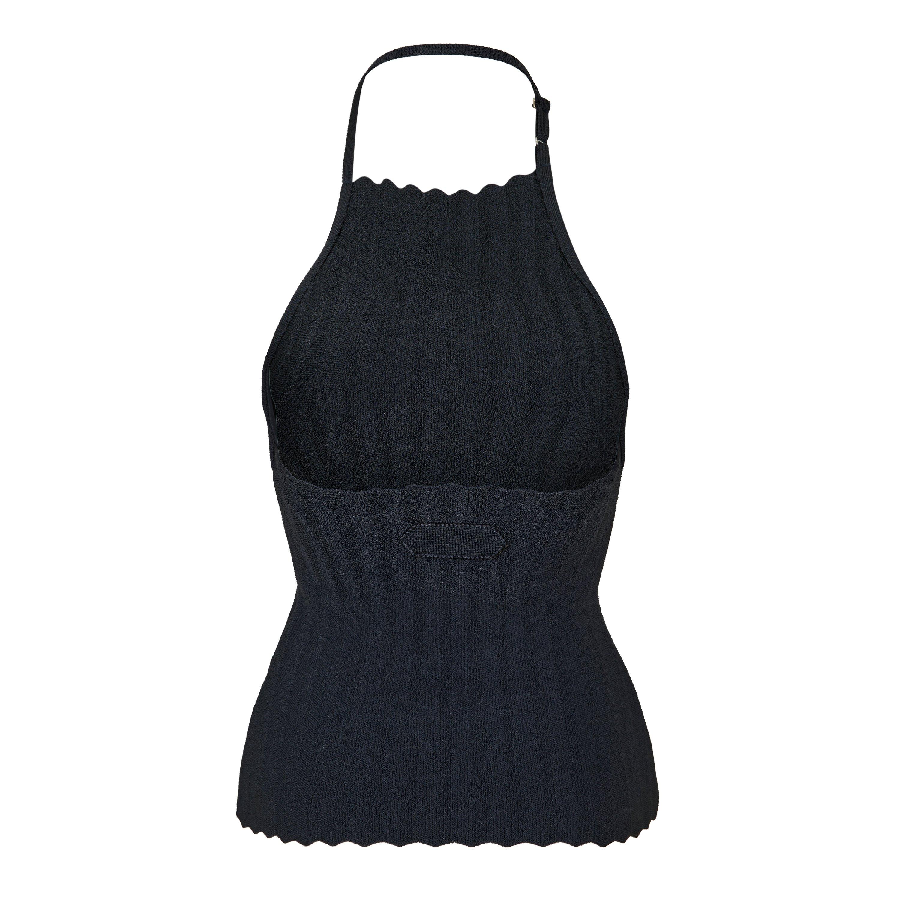 JACQUEMUS ジャックムス Le Haut Pipa Chunky Knit Vest クロップドニットベスト  ネイビー 34 JACQUEMUS ジャックムス Le Haut Pipa Chunky Knit Vest クロップド