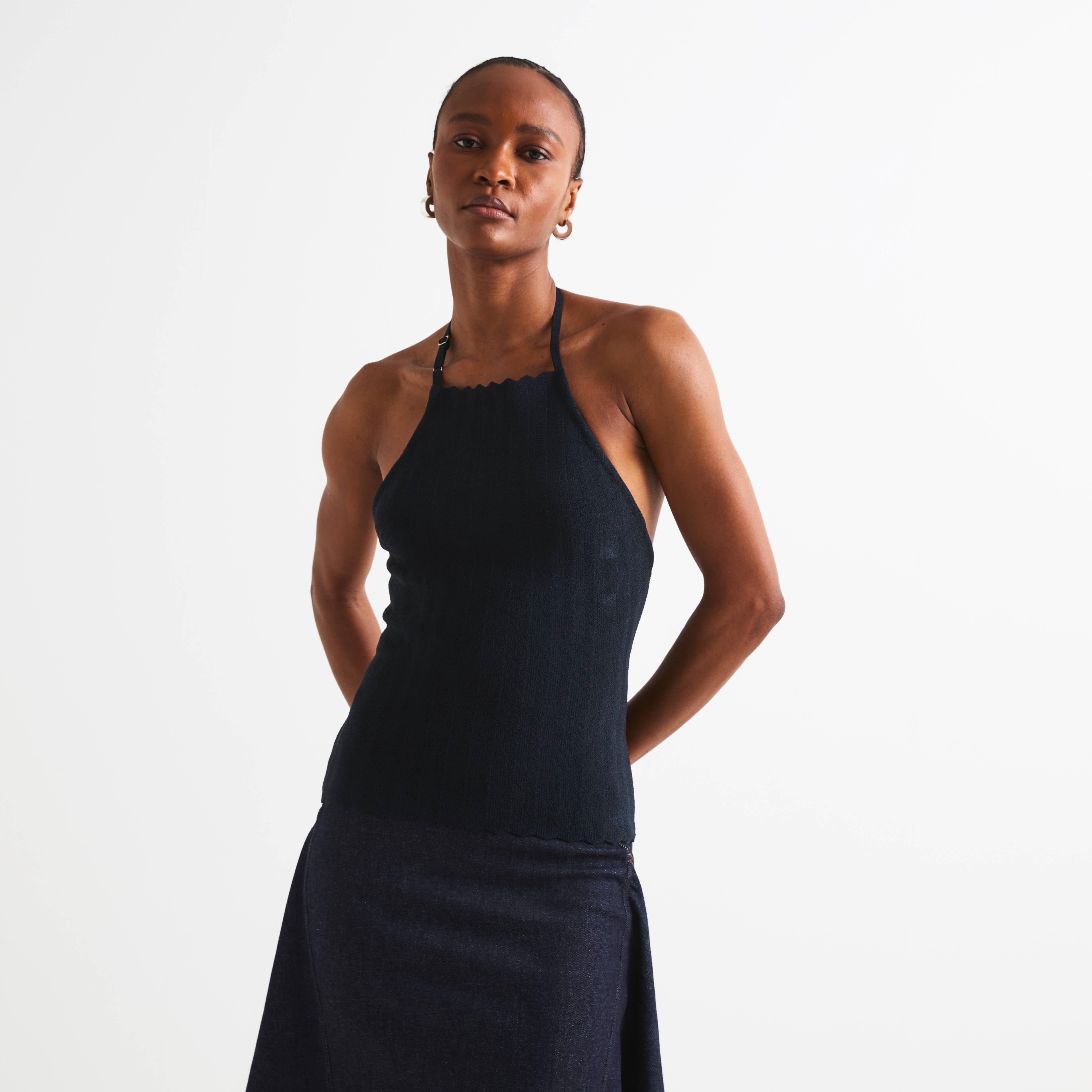 Dark Navy - Jacquemus - Women's Tank Vest - 3