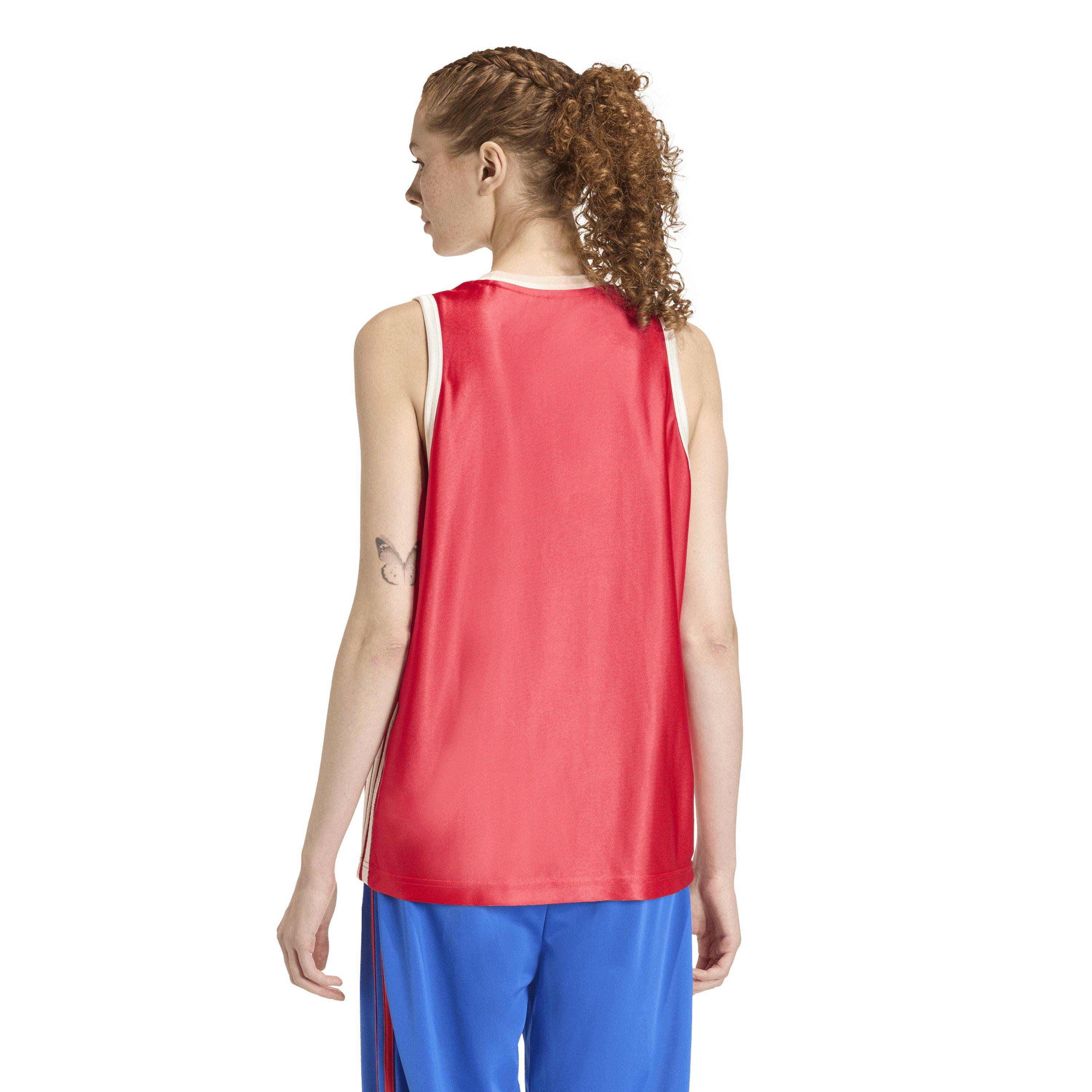 Ruby/Wht/Linen - adidas - Tank Vest - 3