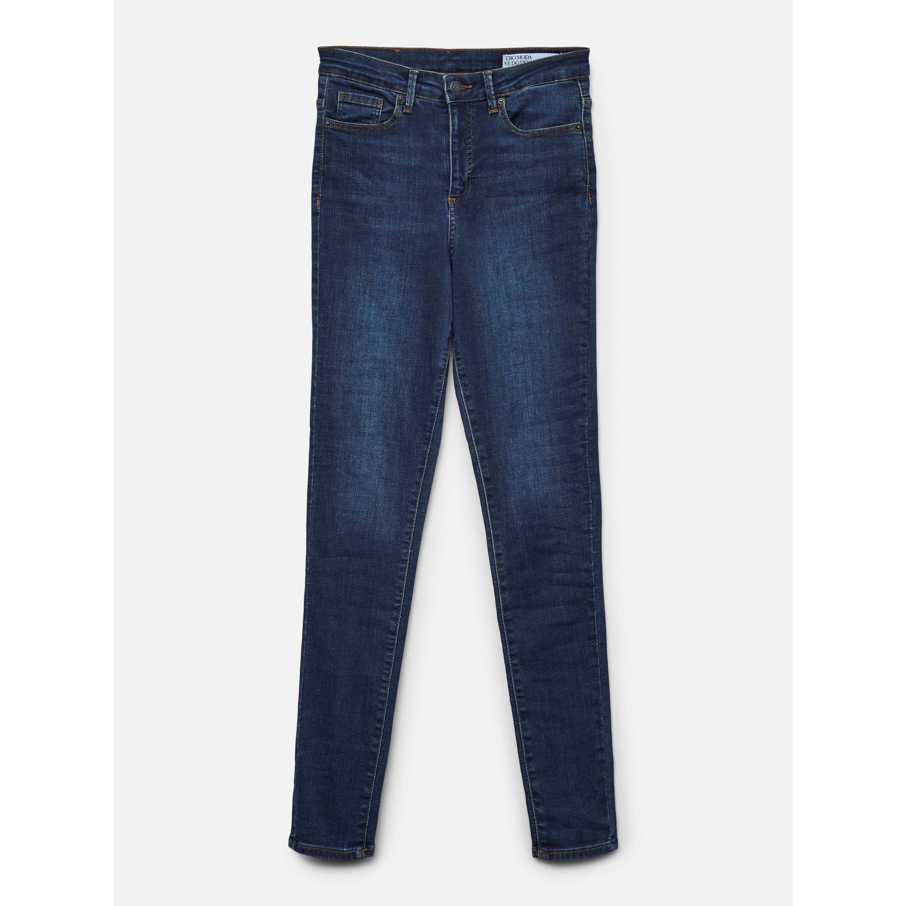 Mid Blue Denim - Vero Moda - Women's Sophia HW Skinny Jeans - 1