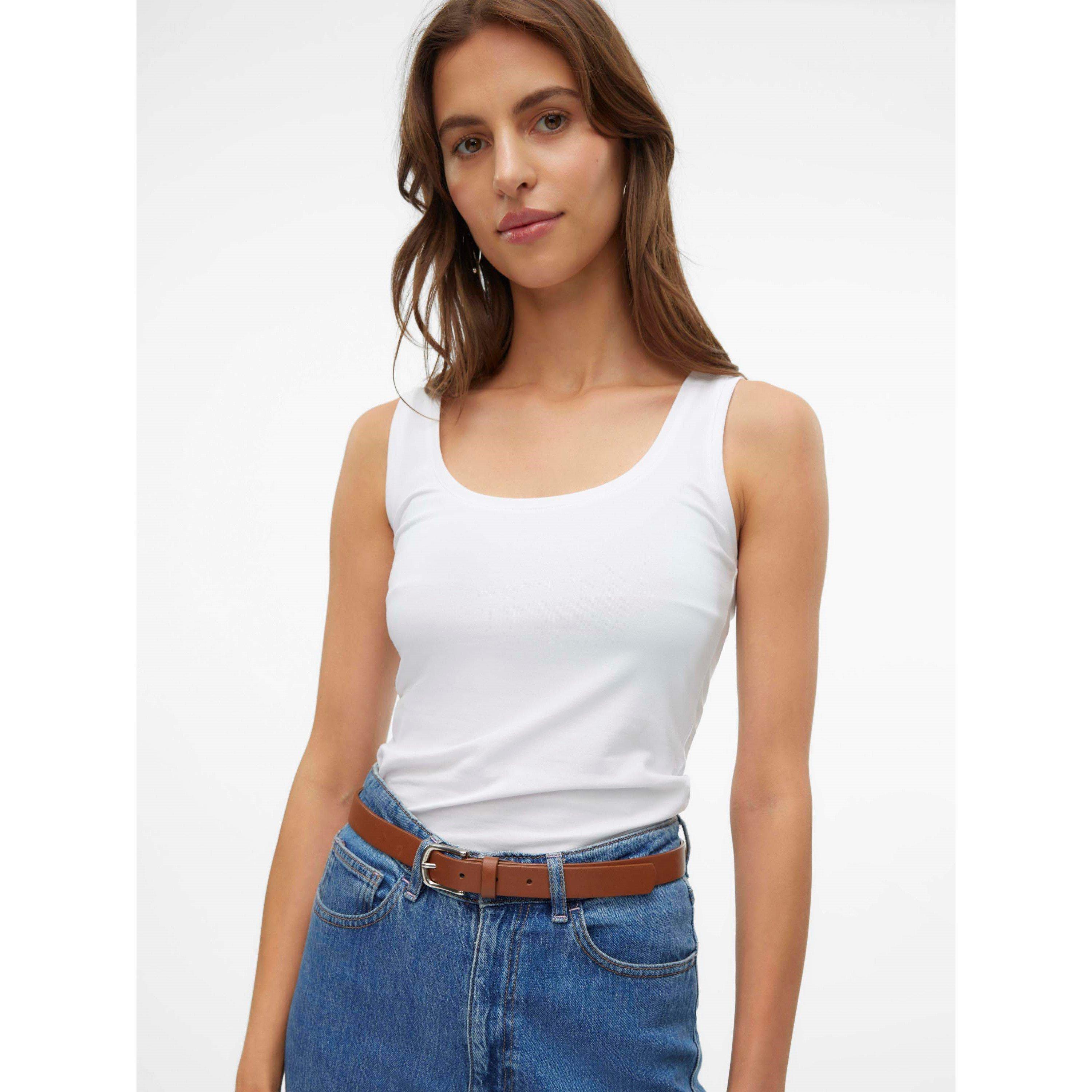 Helder Wit - Vero Moda - Women's Lulu Tank Vest - 4