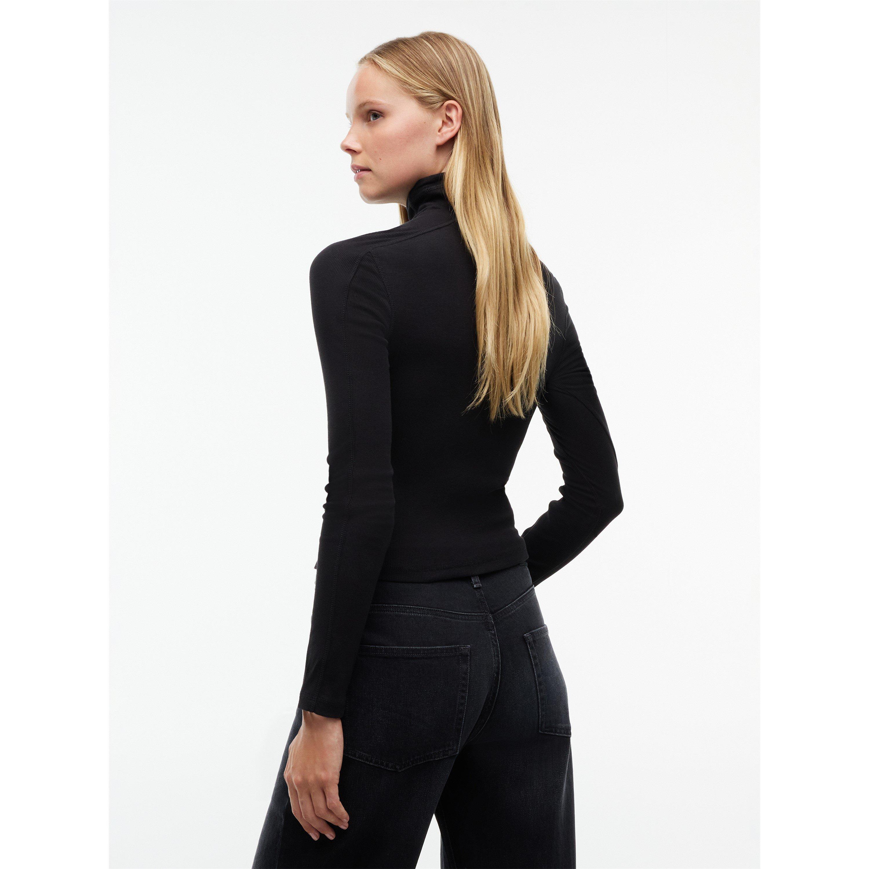 Crna - Tommy Jeans - TJ Bdg LS MCK Top Ld64 - 5