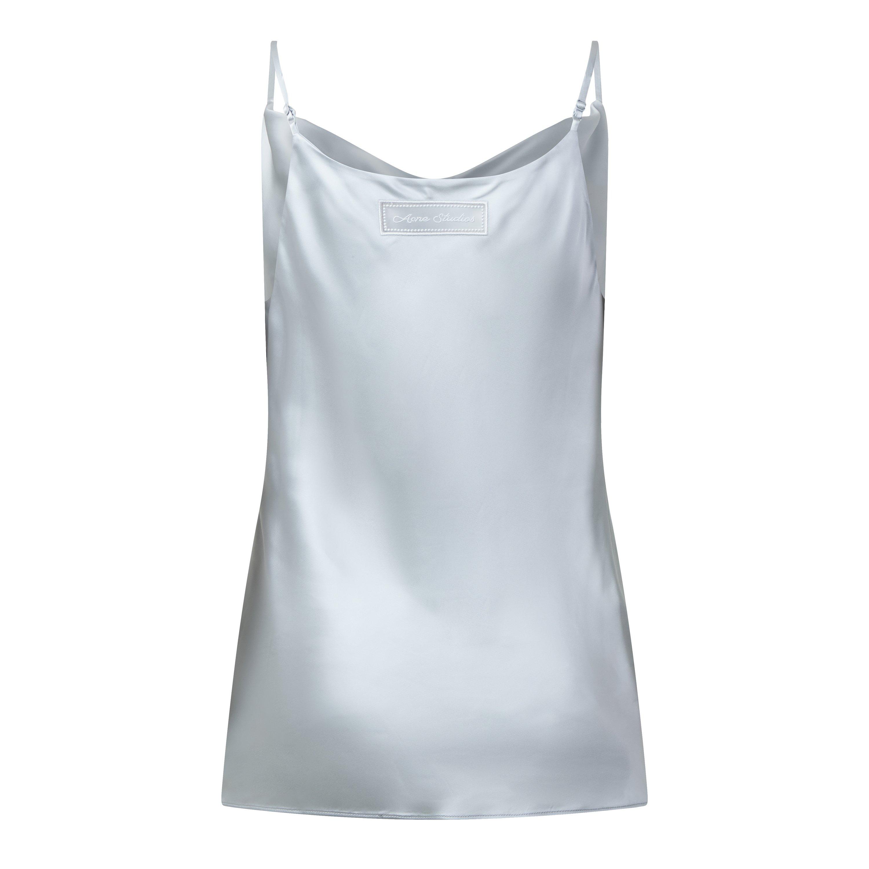 Ice Blue - Acne Studios - Acne SATIN CAMI V Ld64 - 2