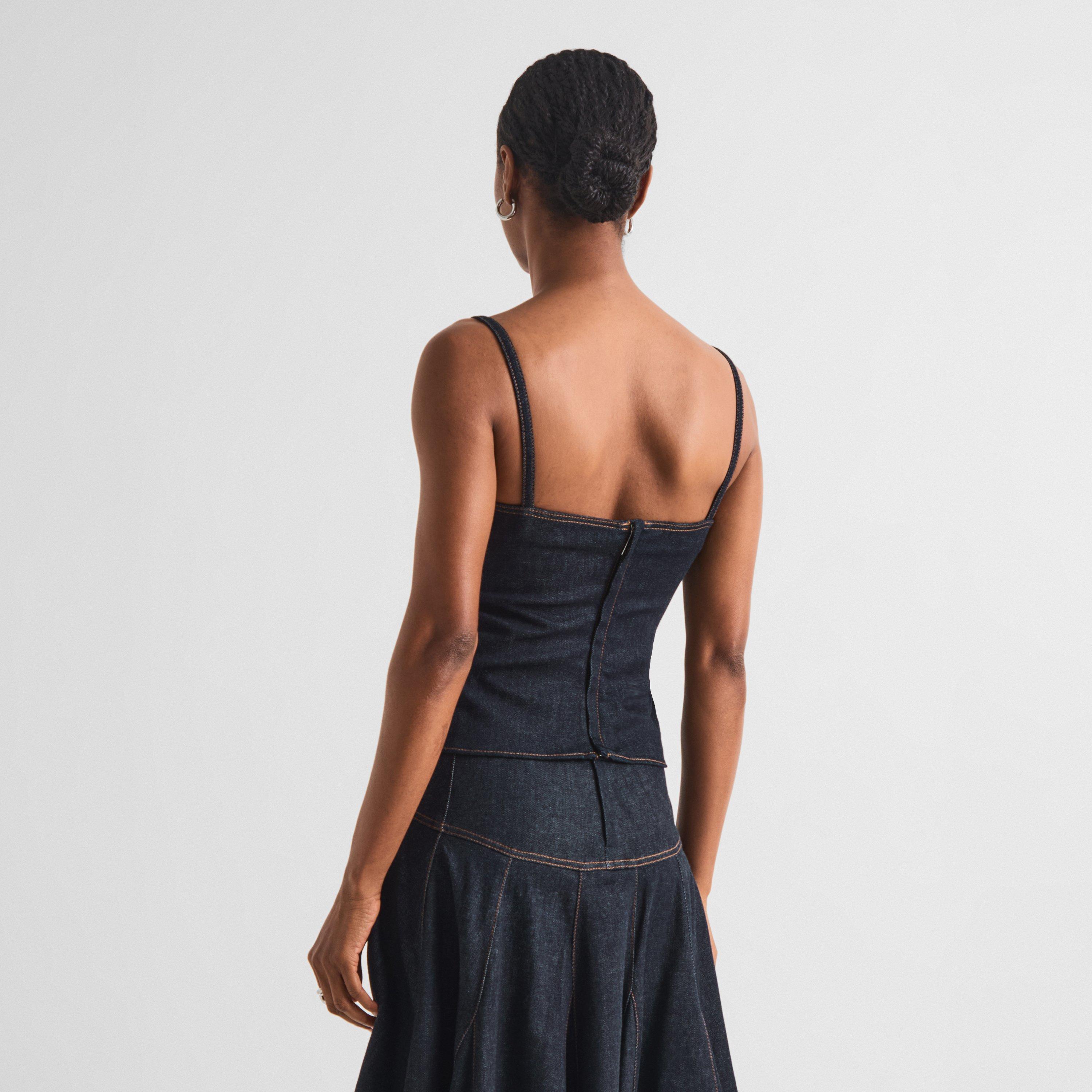 Dark Navy - Jacquemus - Women's Le Haut De-Nimes Pina Cami Top - 4