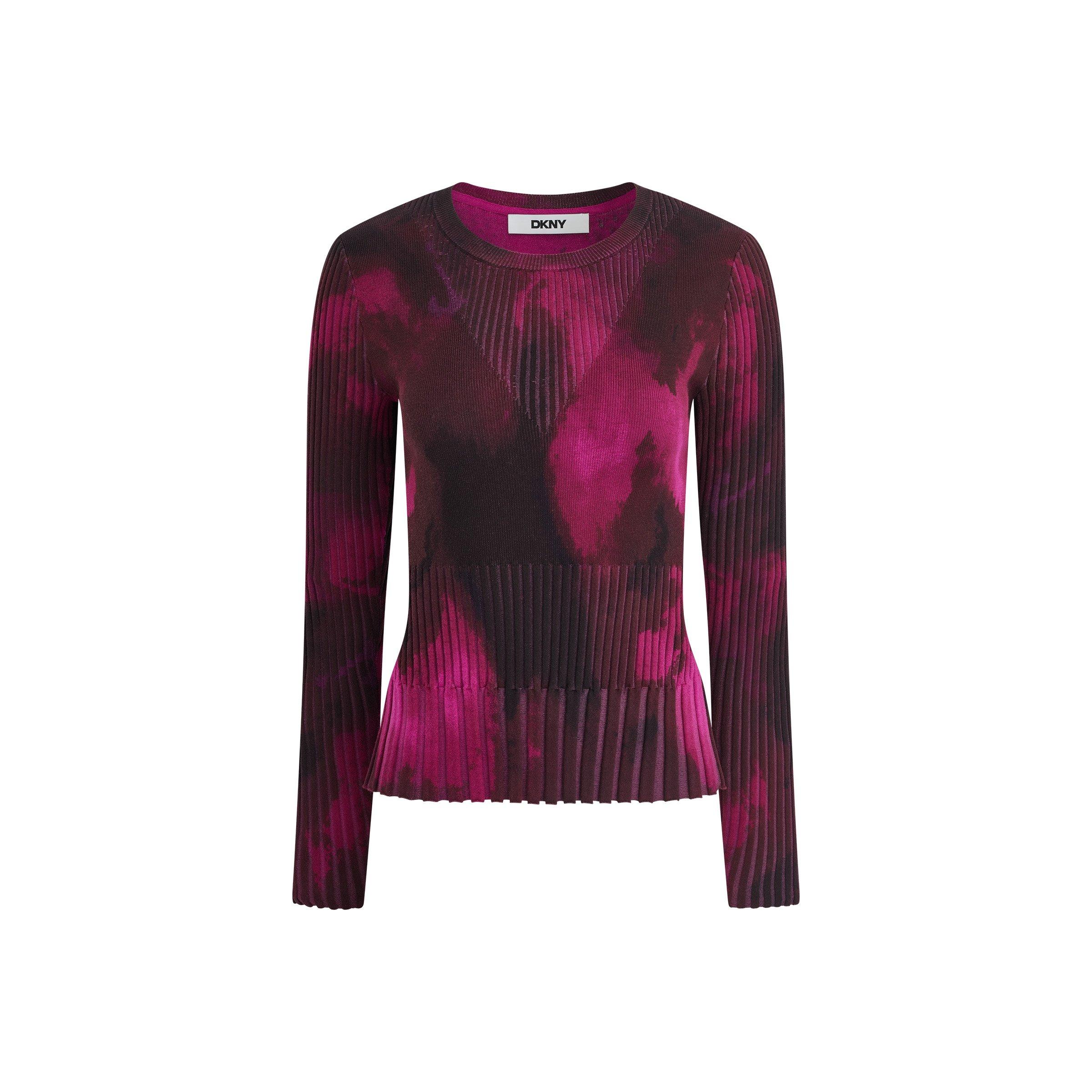Raspberry Haze - DKNY - DKNY Rib LS Top Ld64 - 1